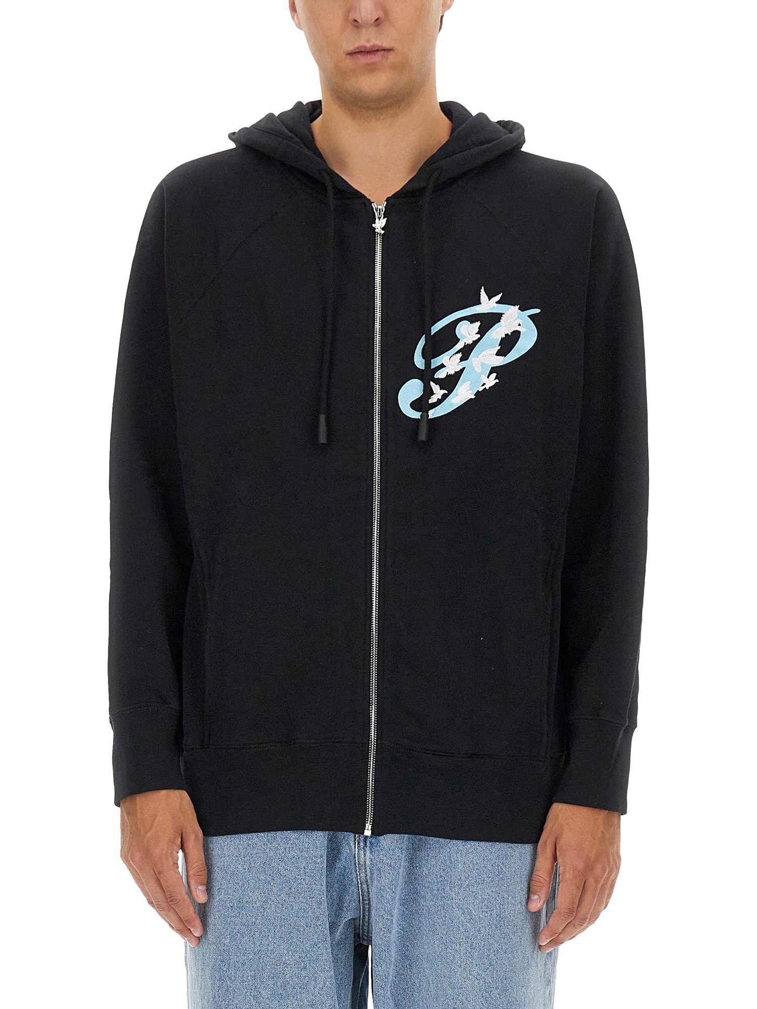 3.paradis 3.paradis zip sweatshirt.