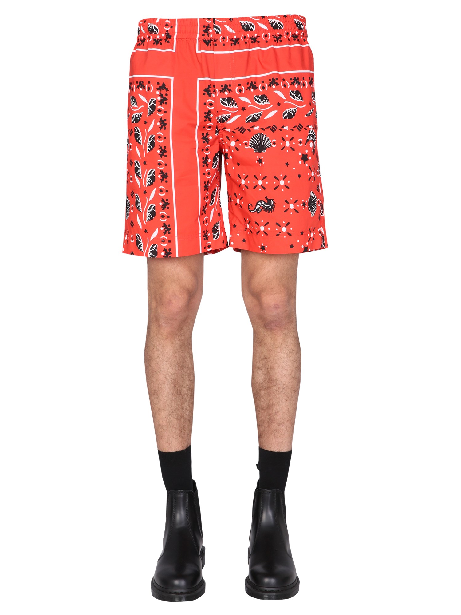 Msgm msgm paisley pattern bermuda