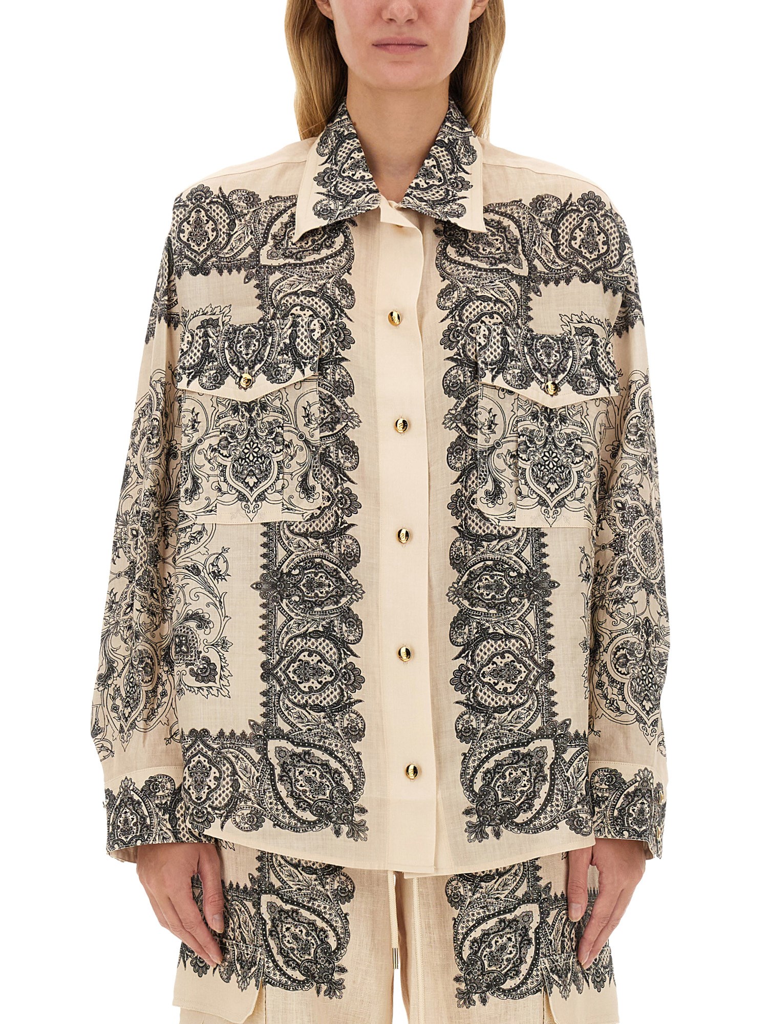 Zimmermann zimmermann printed shirt