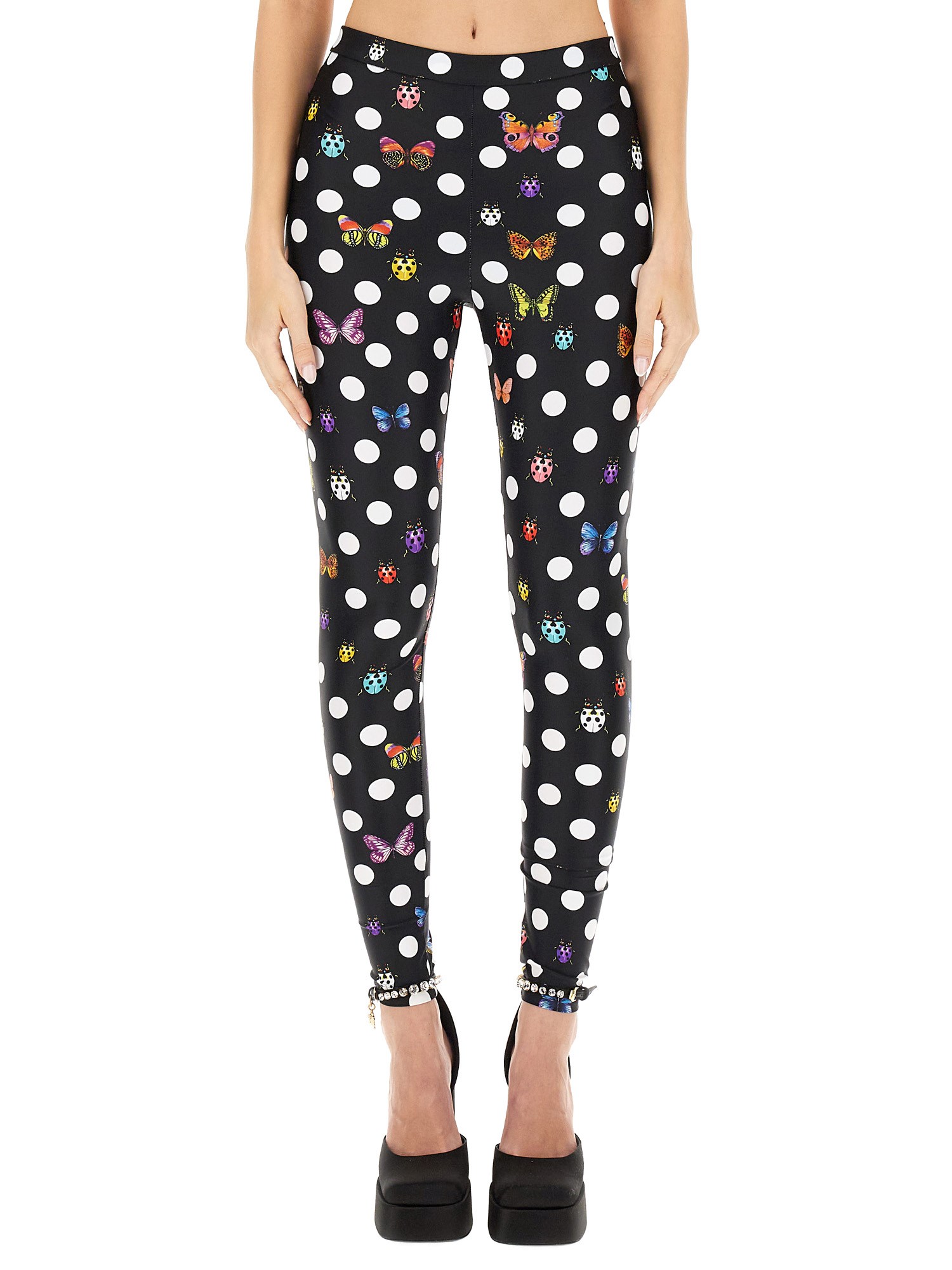 Versace versace leggings with butterflies