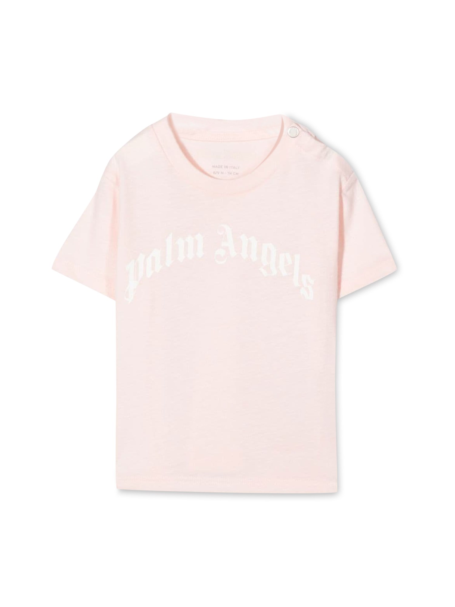 PALM ANGELS palm angels curved logo t-shirt