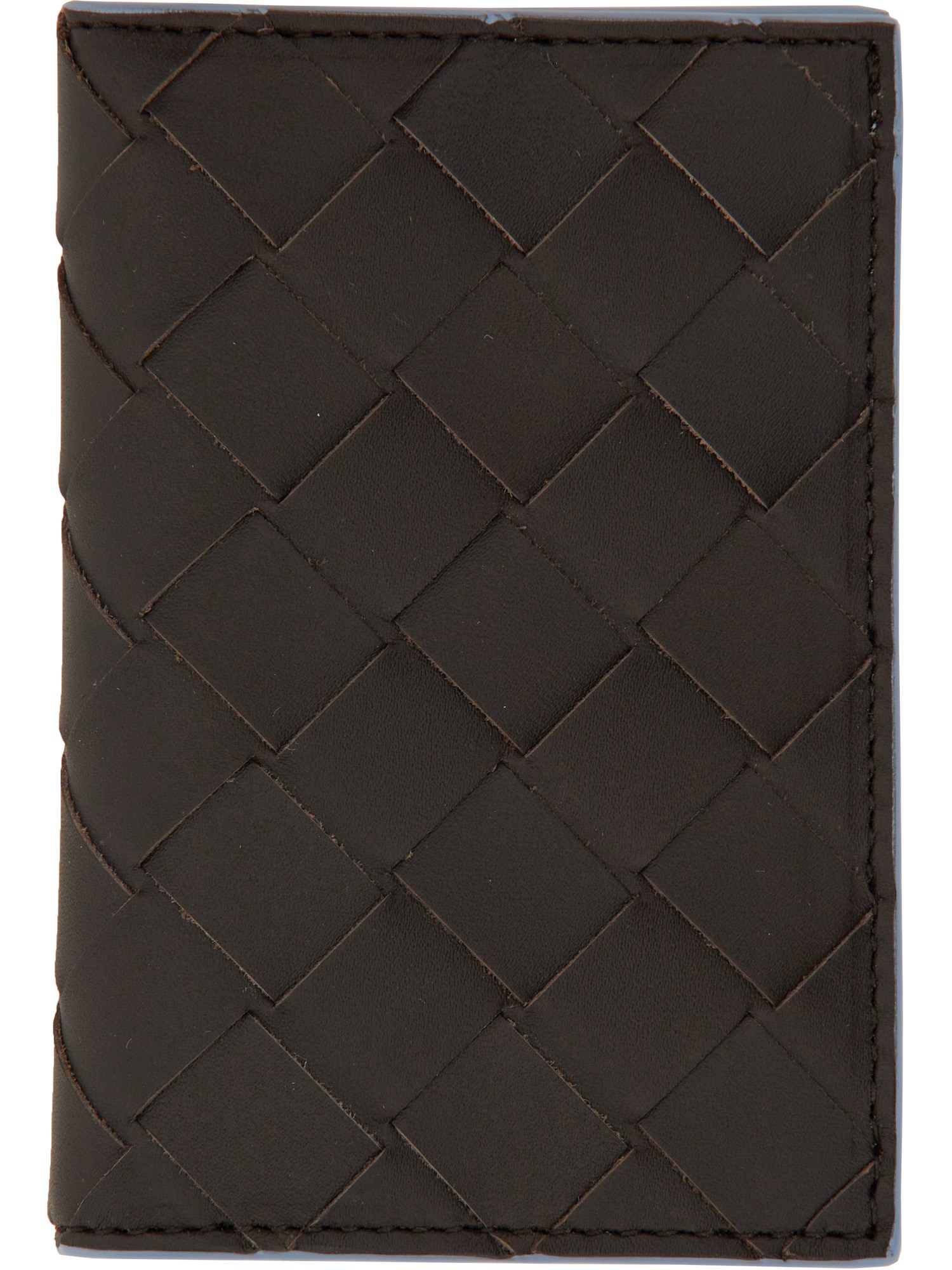 Bottega Veneta bottega veneta woven card holder with flap