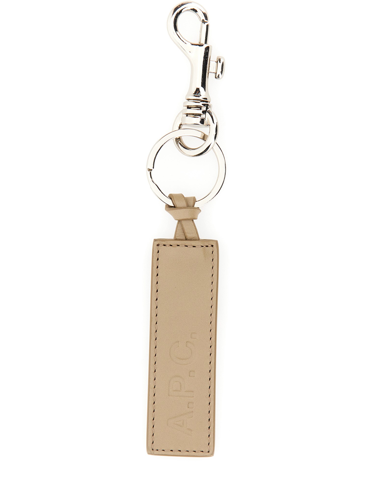 A.P.C. a.p.c. keychain with embossed logo