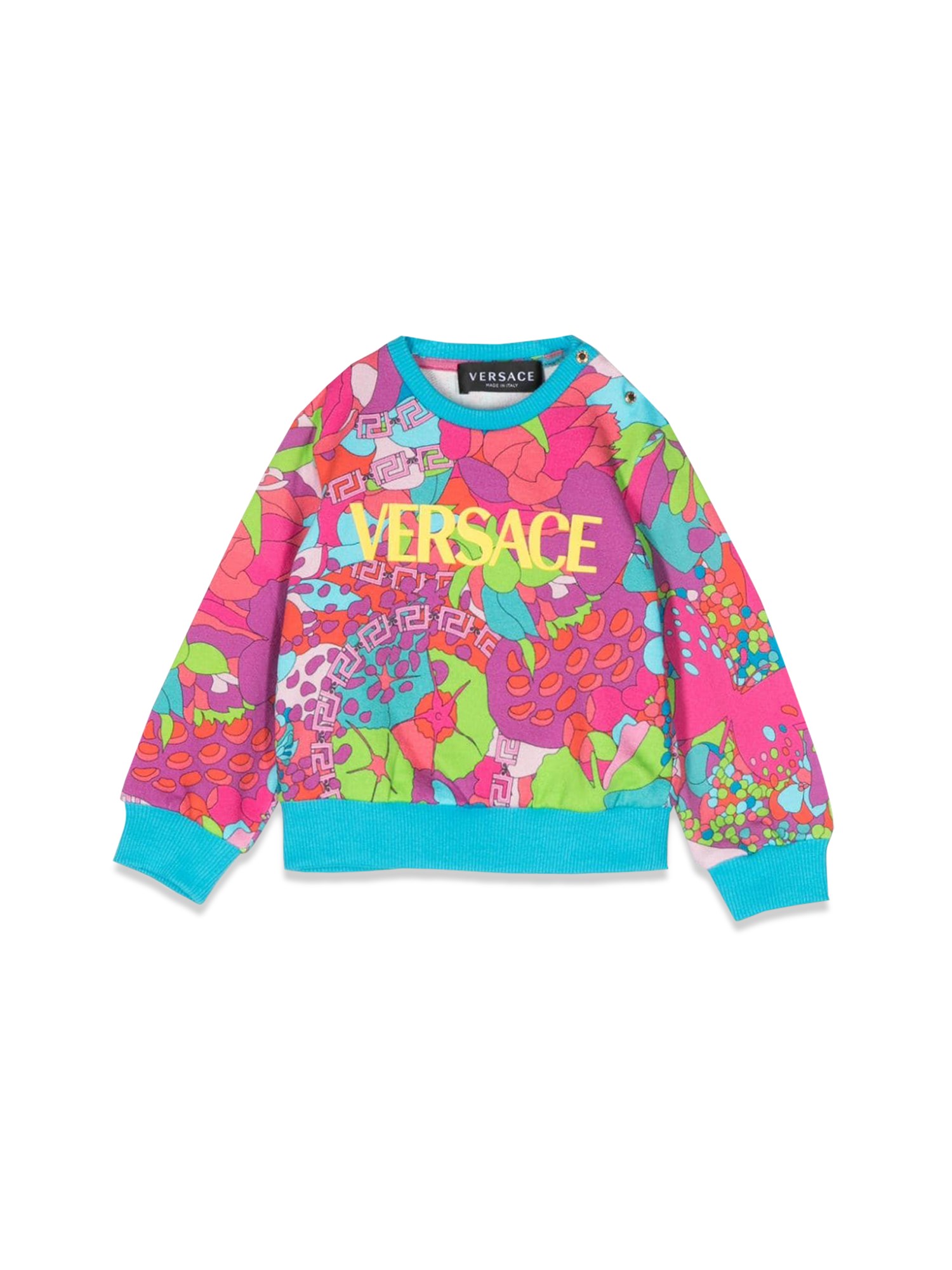 Versace versace floral crewneck sweatshirt