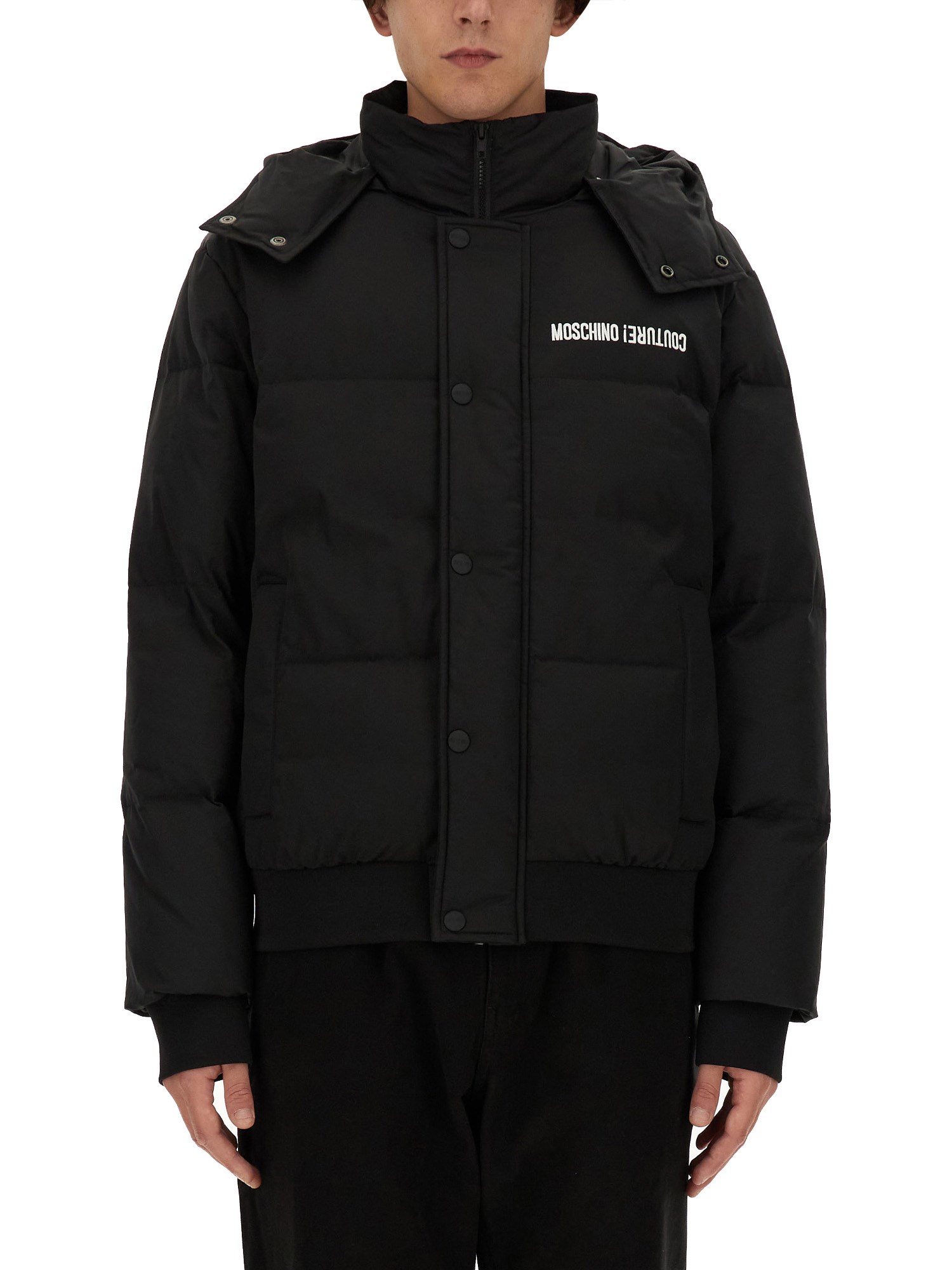 Moschino moschino down jacket with logo