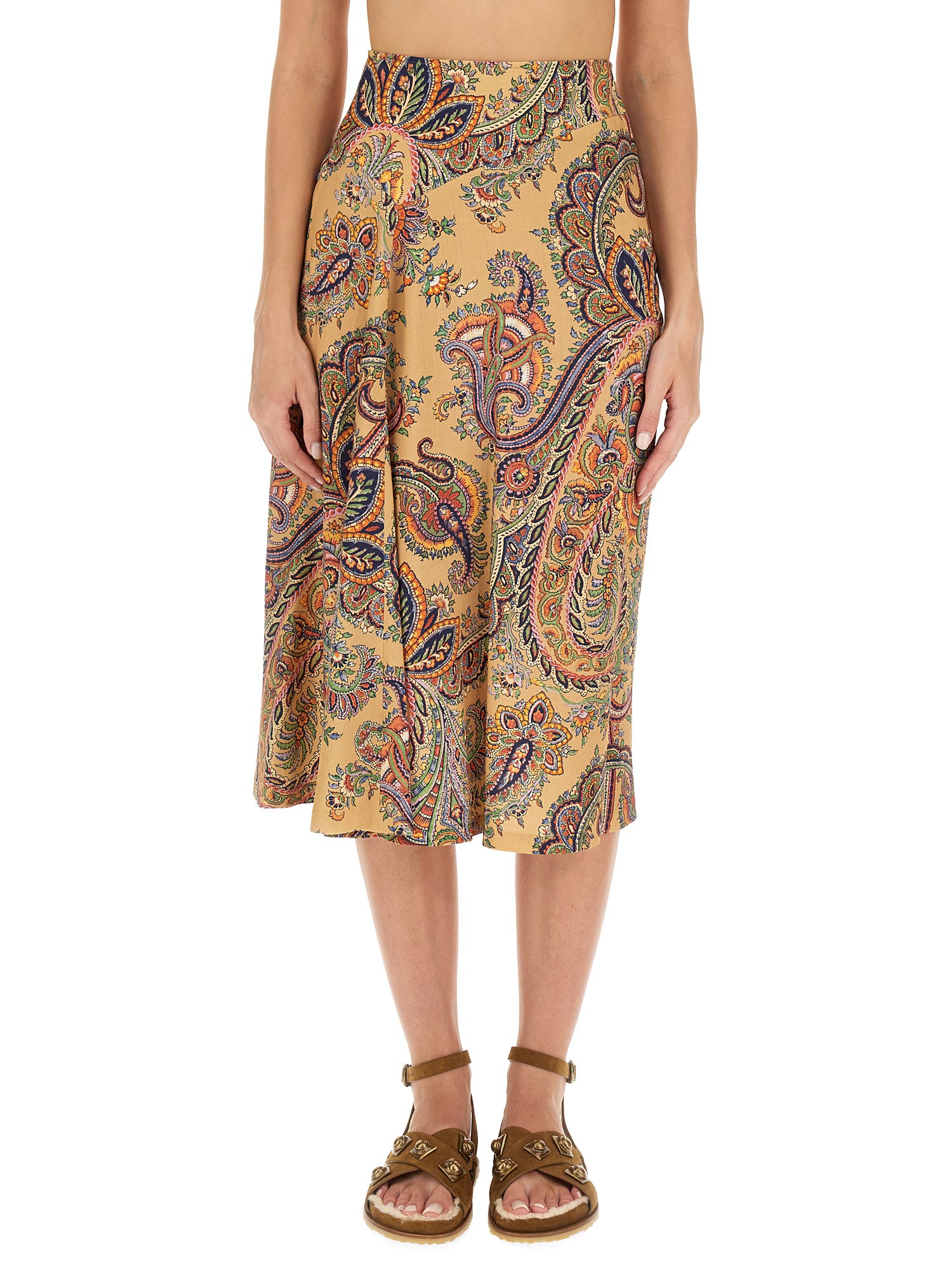 Etro etro paisley print skirt