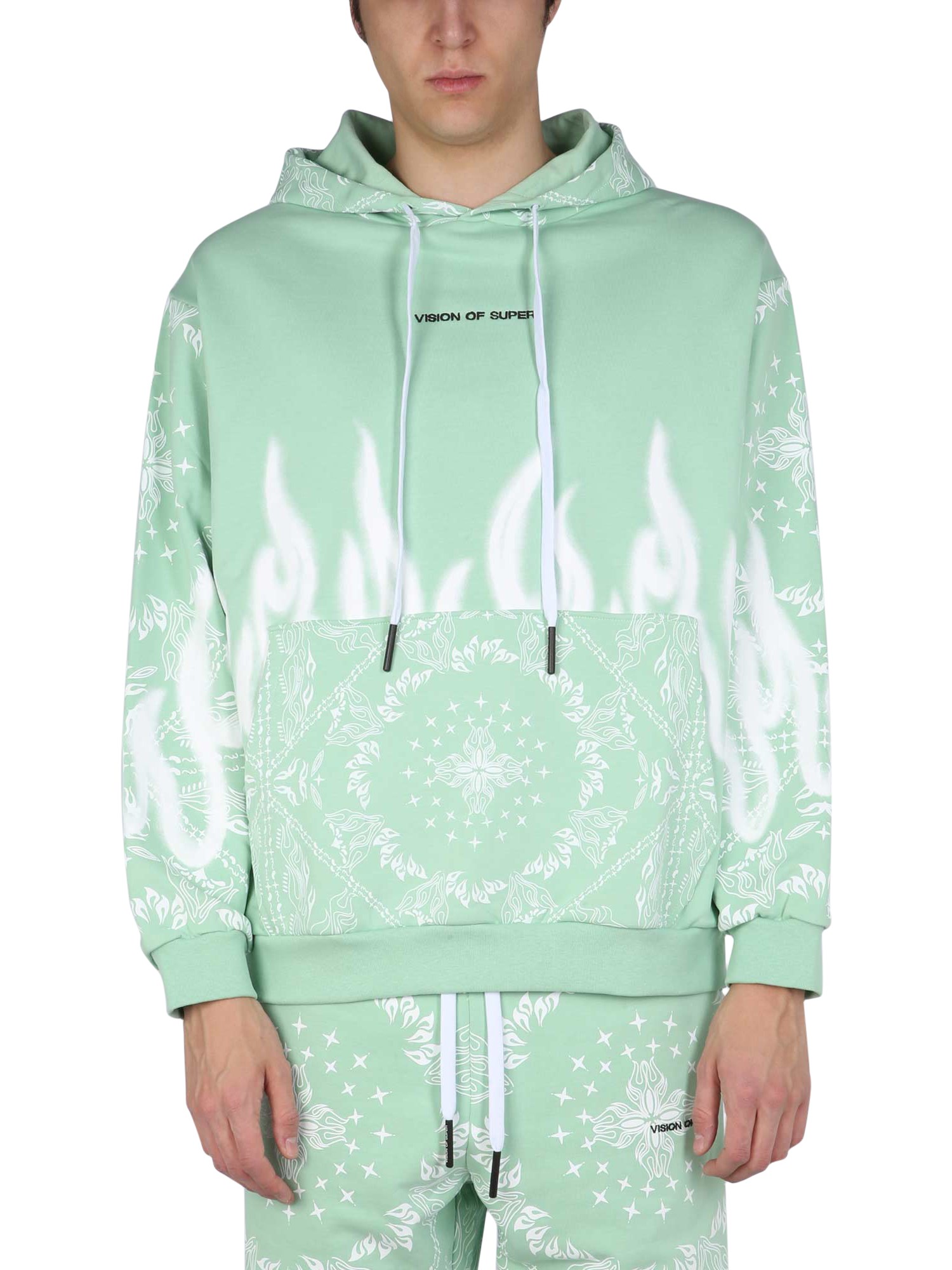 Vision Of Super vision of super sweatshirt with paisley pattern