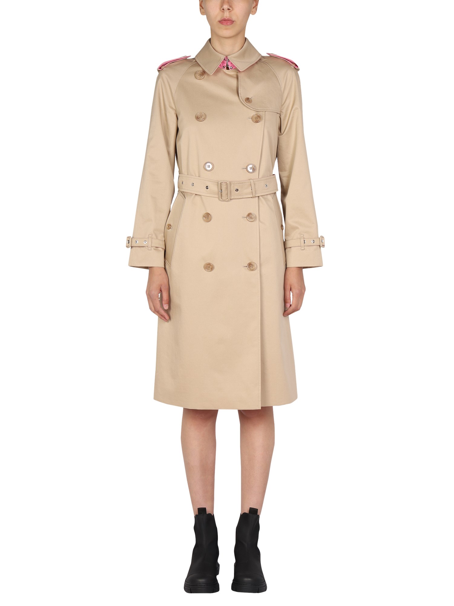 Burberry burberry trench with pink details