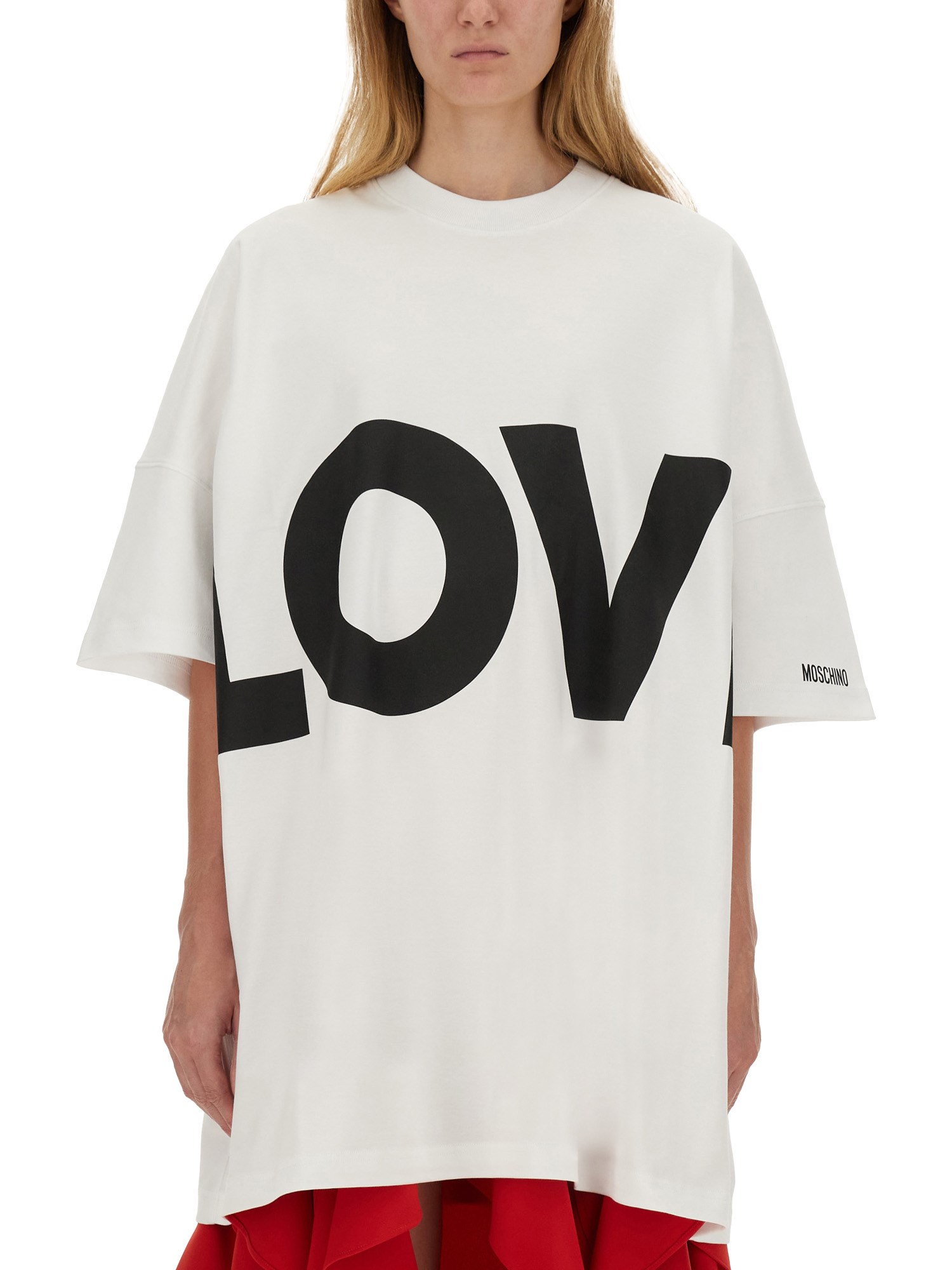 Moschino moschino love cotton interlock dress