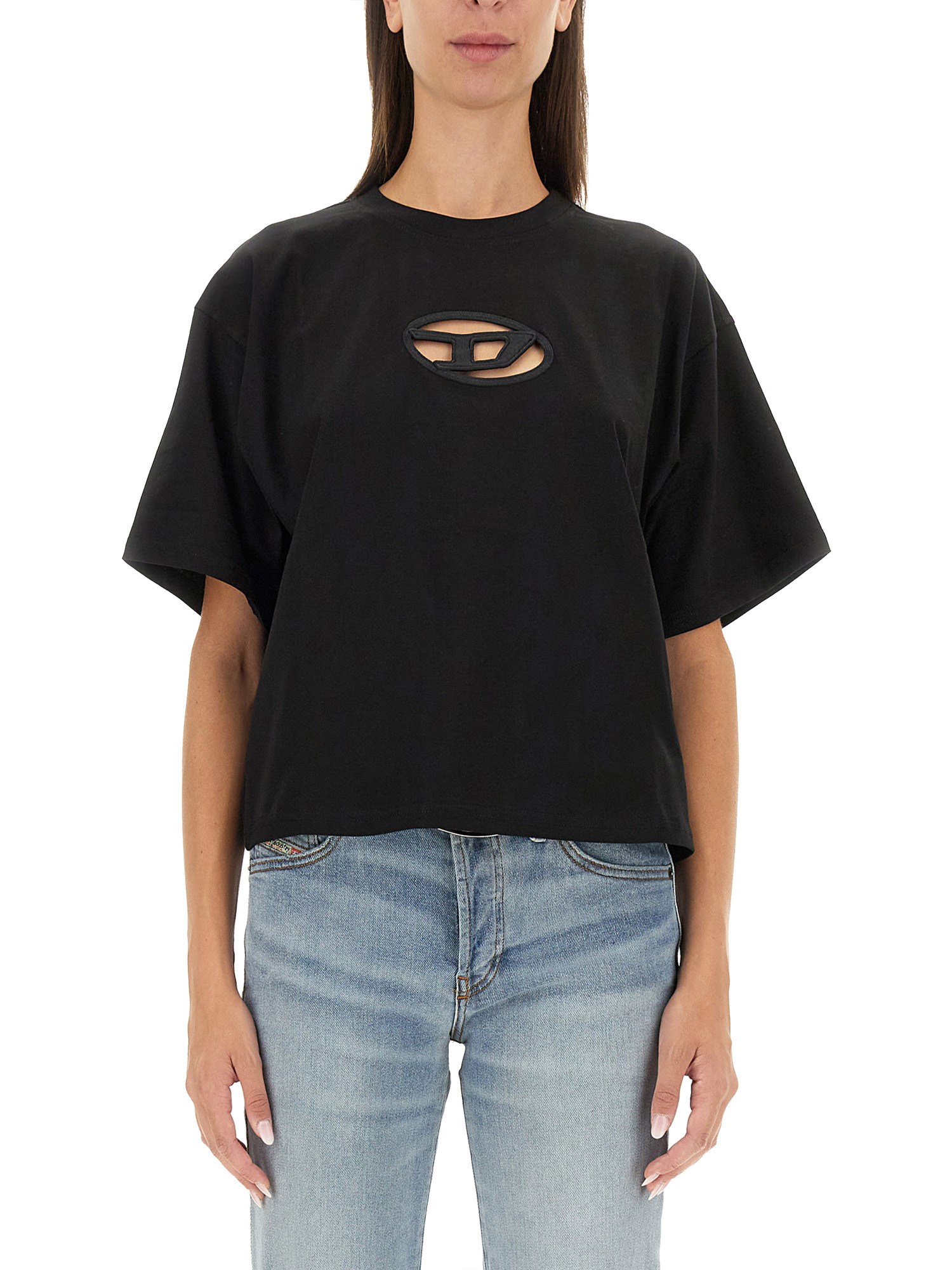 Diesel diesel "t-buxt-crop-od" t-shirt