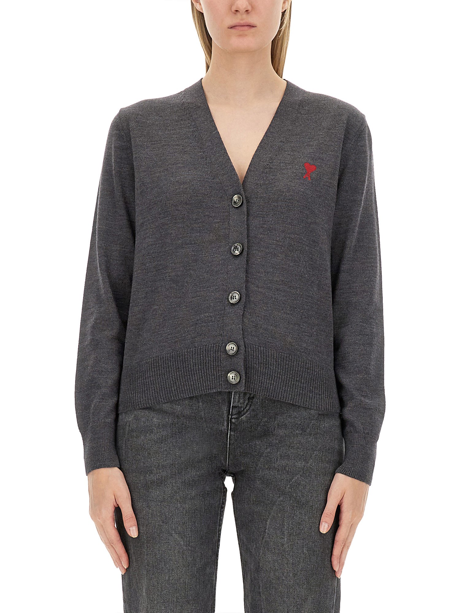 Ami Paris ami paris cardigan with logo