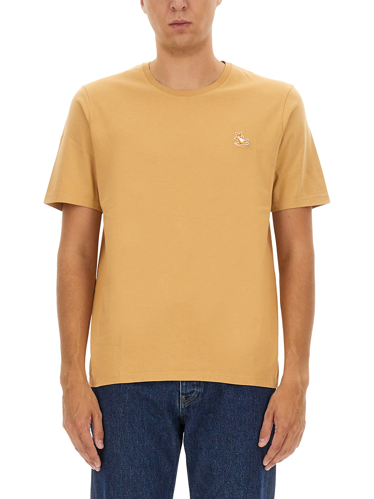 Maison Kitsuné maison kitsuné t-shirt with logo patch