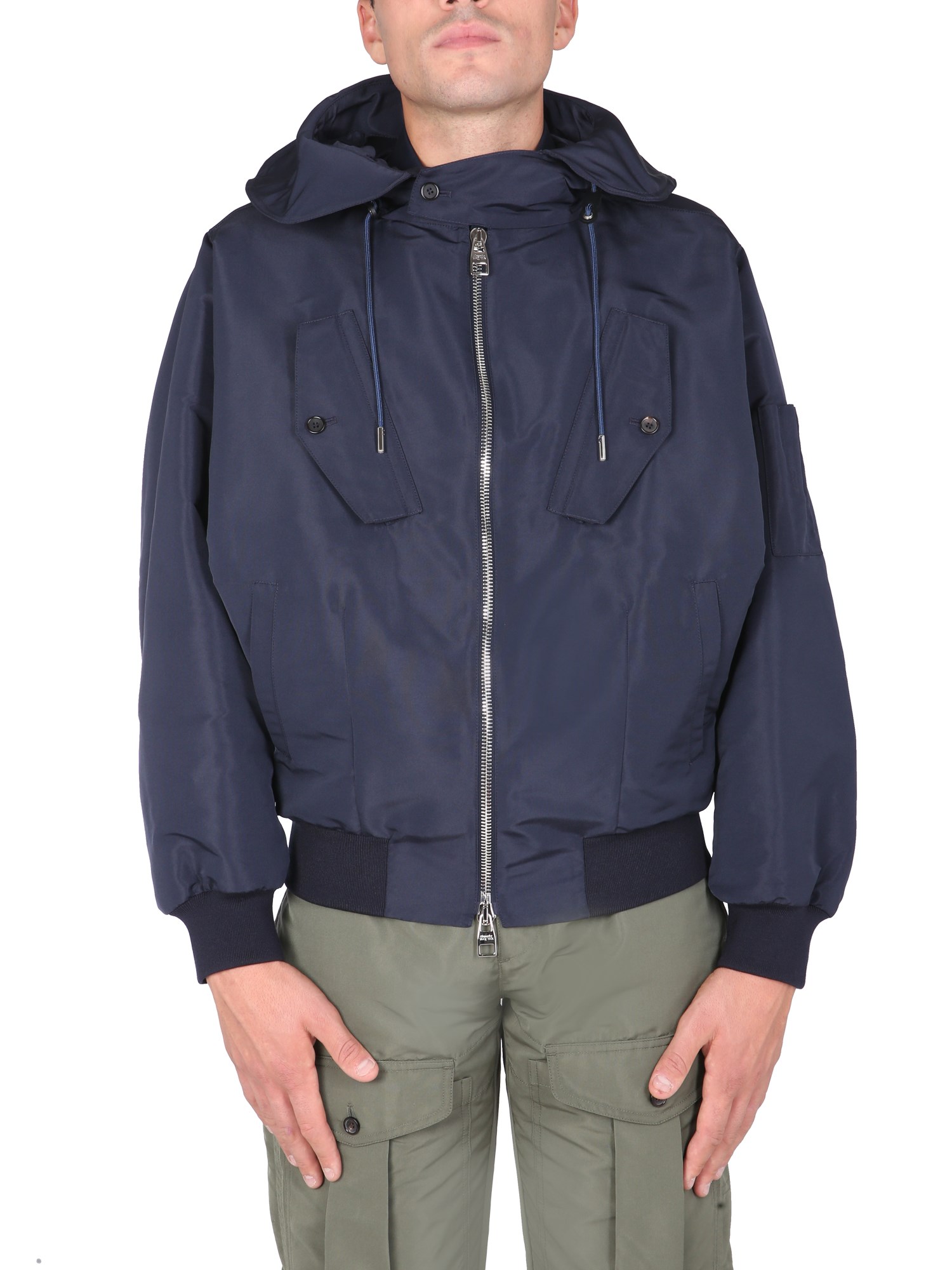 Alexander McQueen alexander mcqueen hooded windbreaker