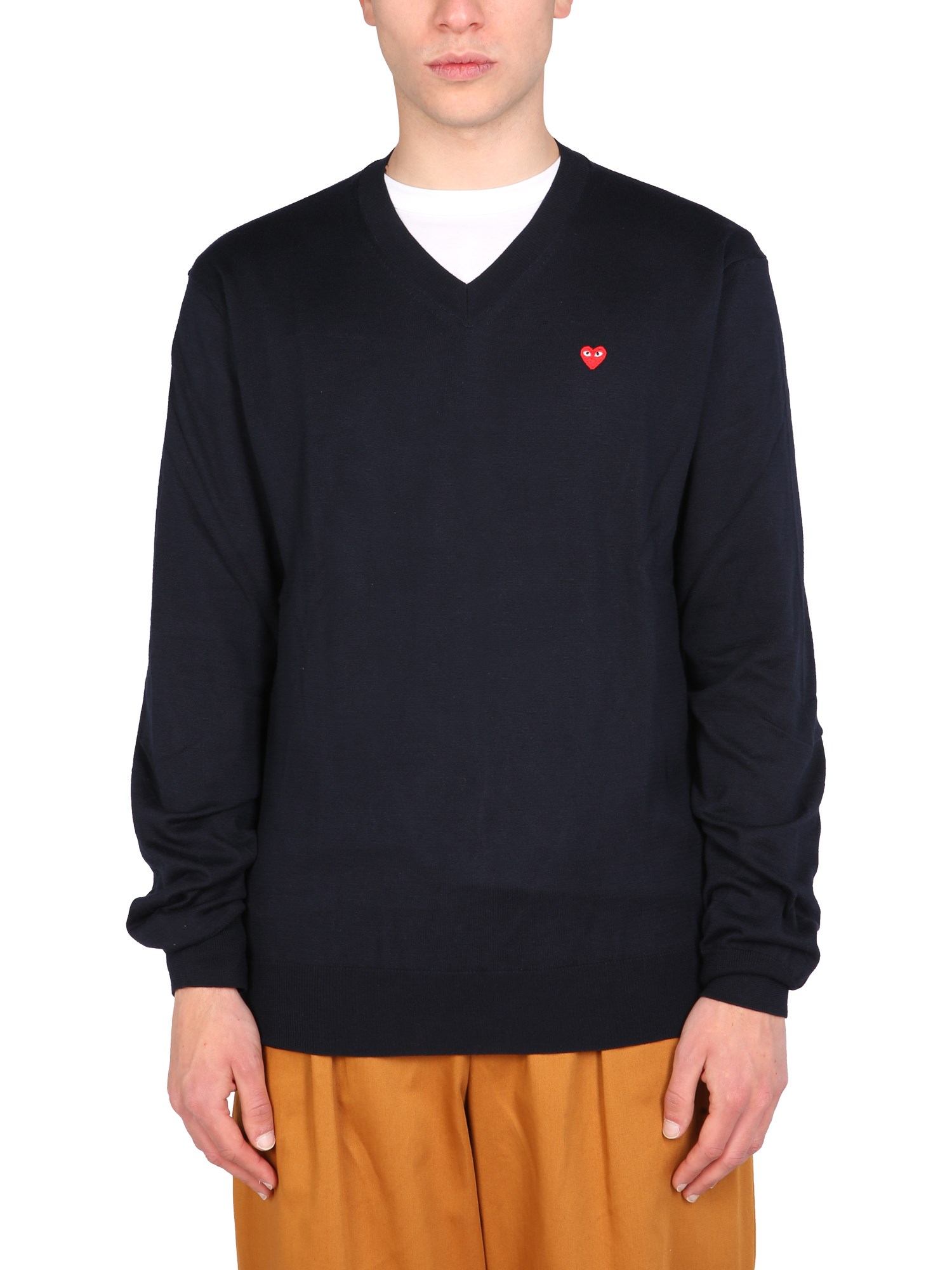 Comme Des Garçons Play comme des garcons play logo patch jersey