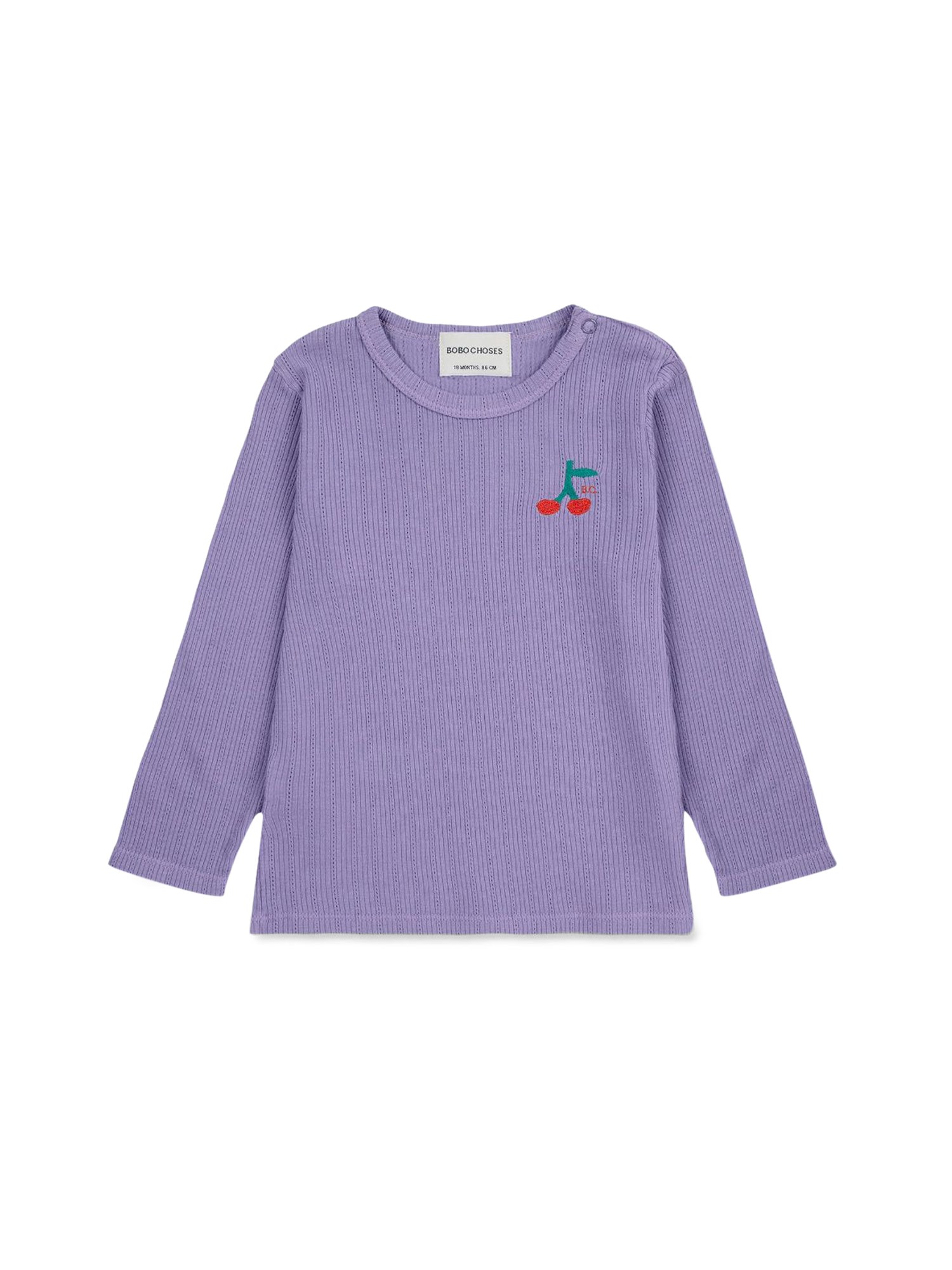 Bobo Choses bobo choses baby cherry long sleeve tight t-shirt