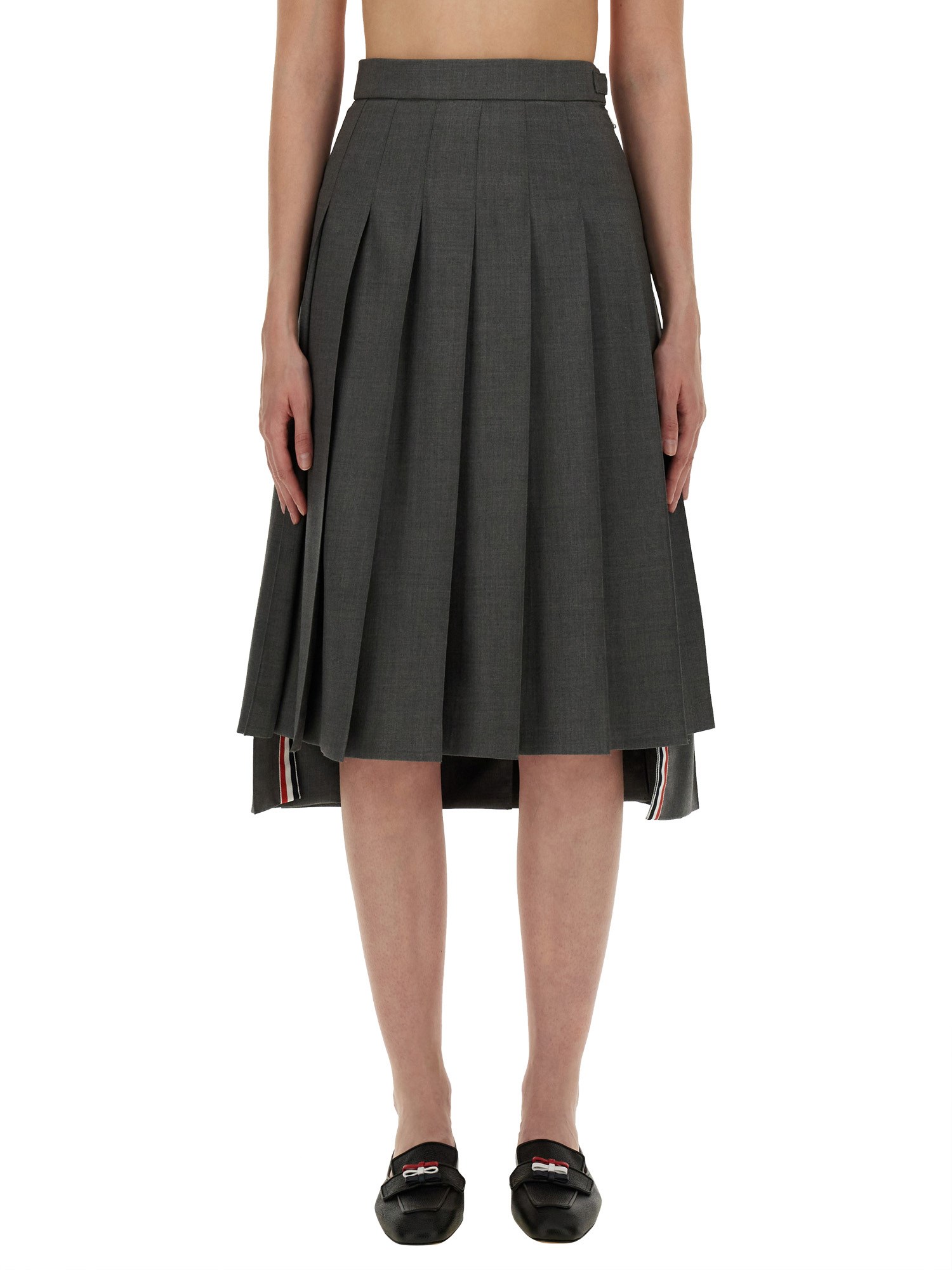 Thom Browne thom browne pleated midi skirt