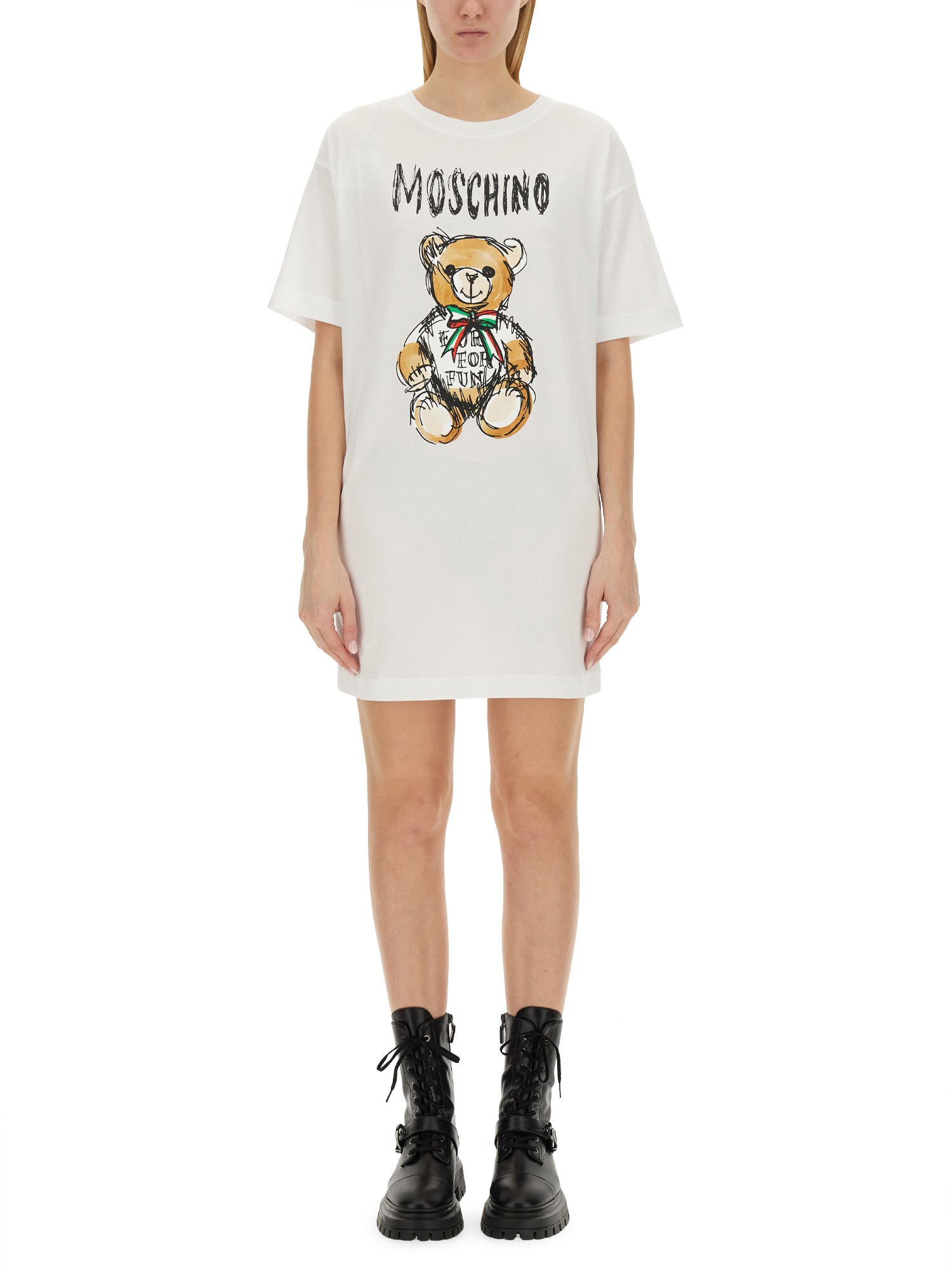 Moschino moschino "drawn teddy bear" dress