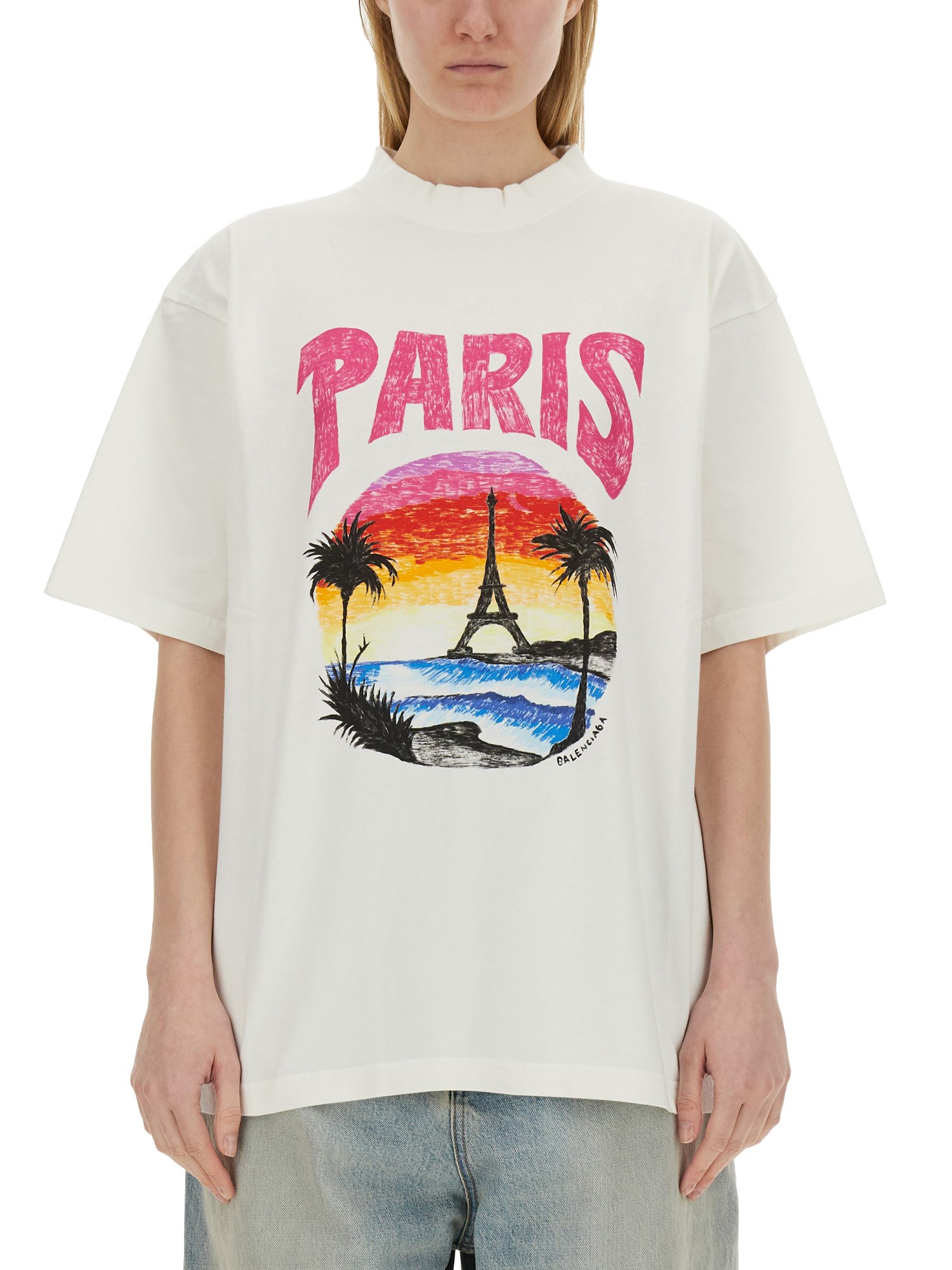 Balenciaga balenciaga paris tropical t-shirt