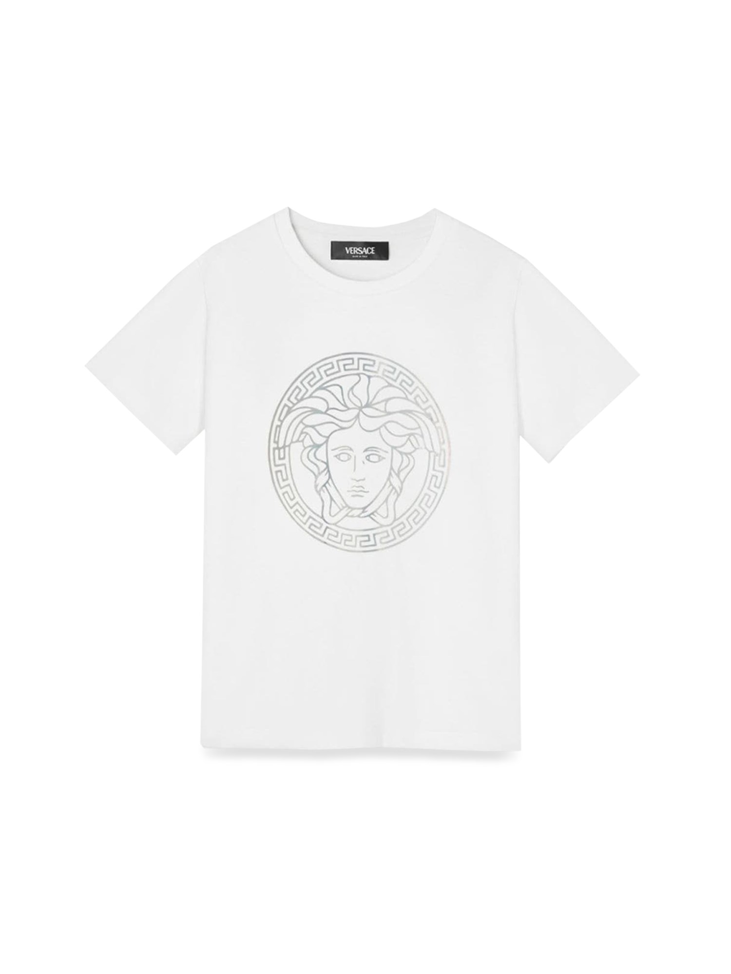 Versace versace jersey t-shirt + lamimate medusa greca print