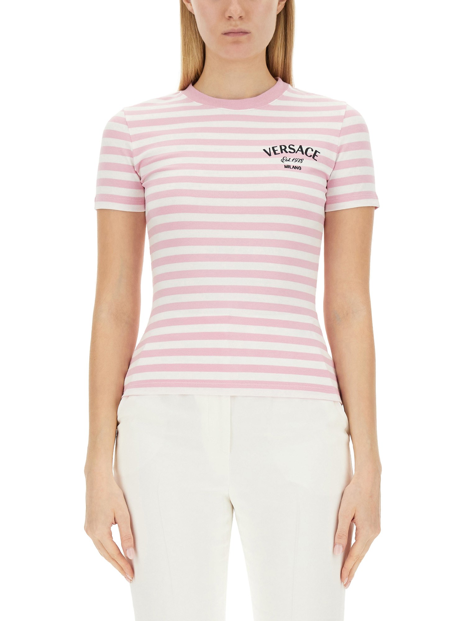 Versace versace nautical stripe t-shirt