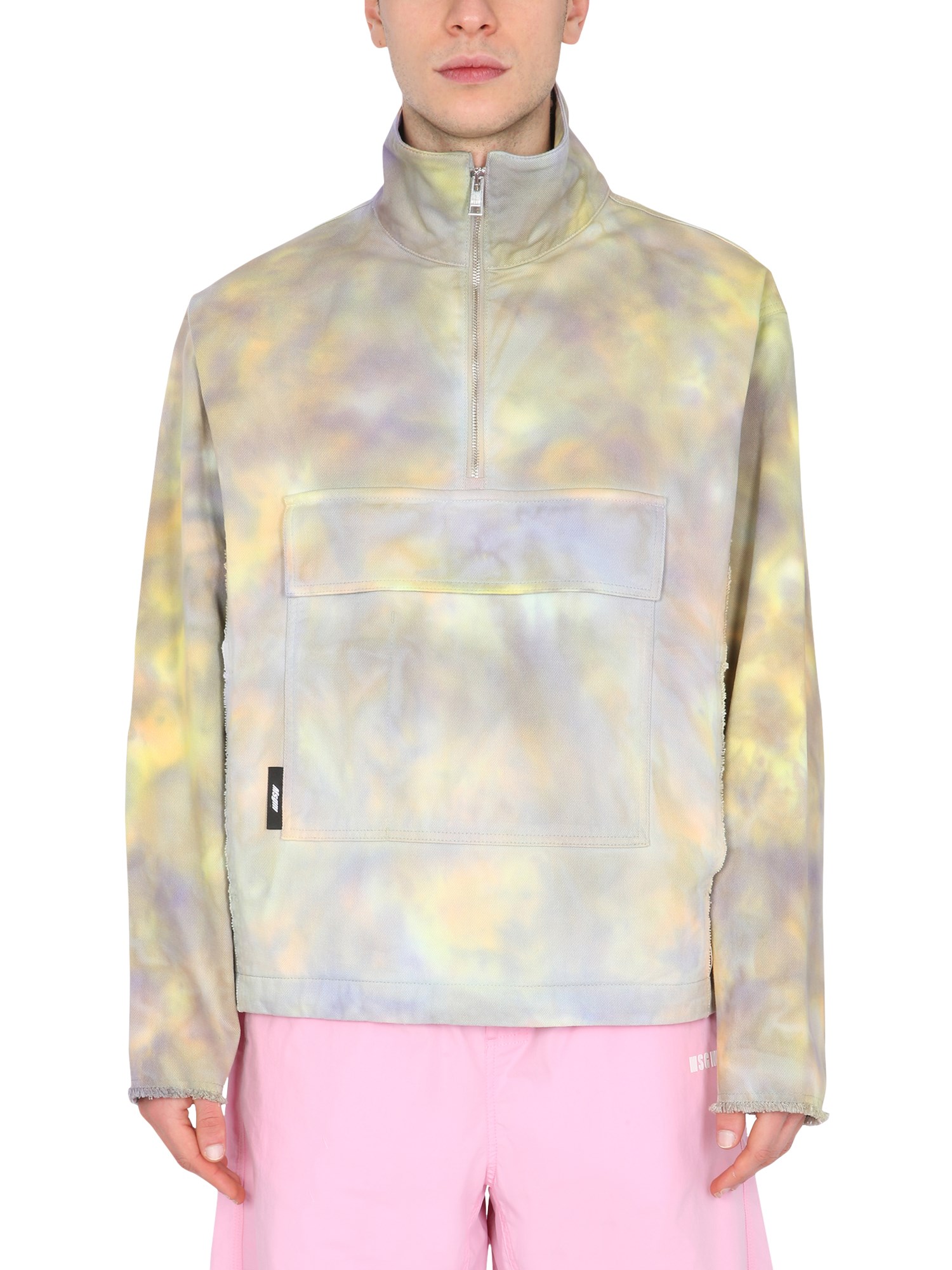 Msgm msgm printed anorak jacket