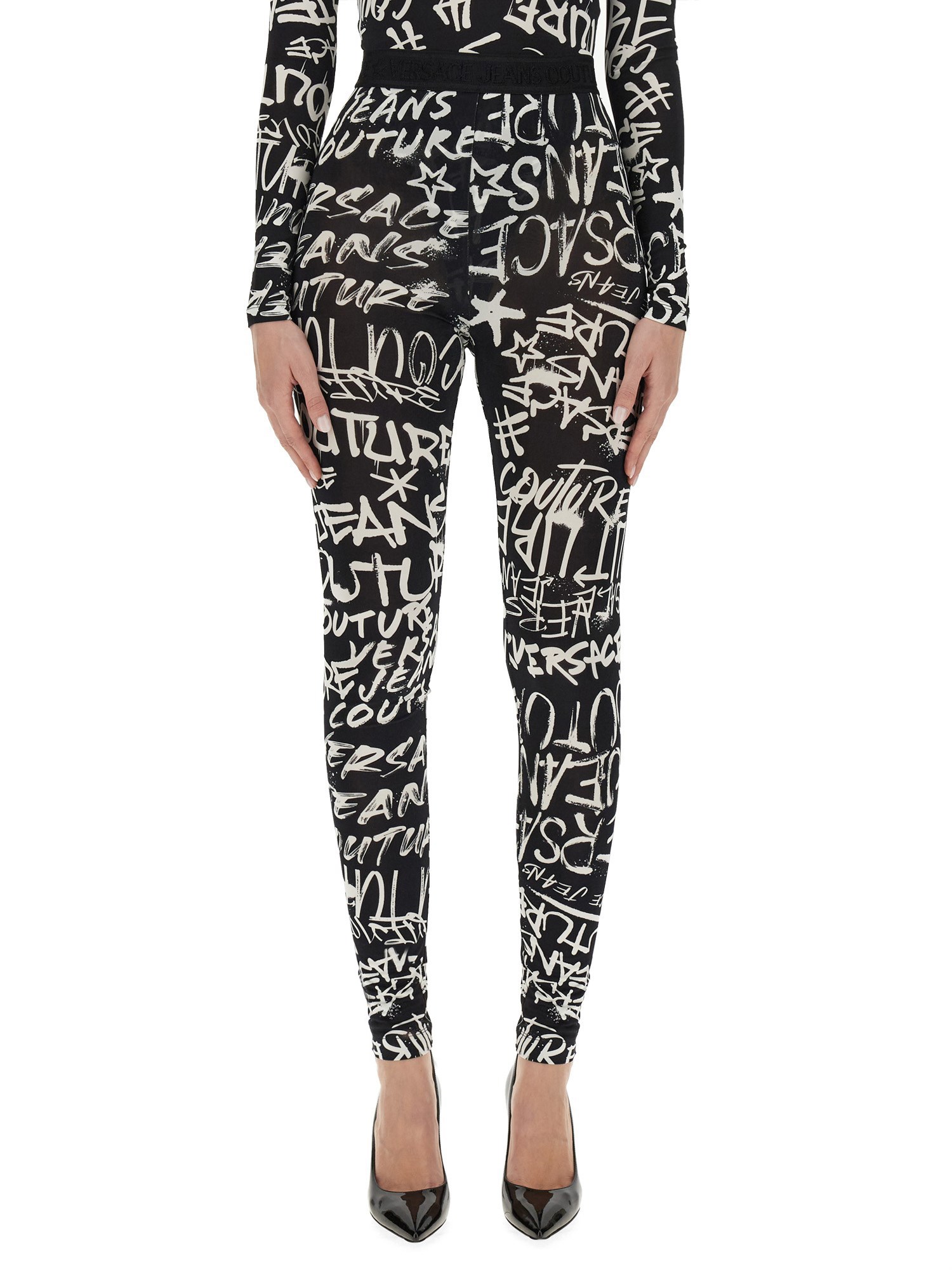 Versace Jeans Couture versace jeans couture graffiti leggings