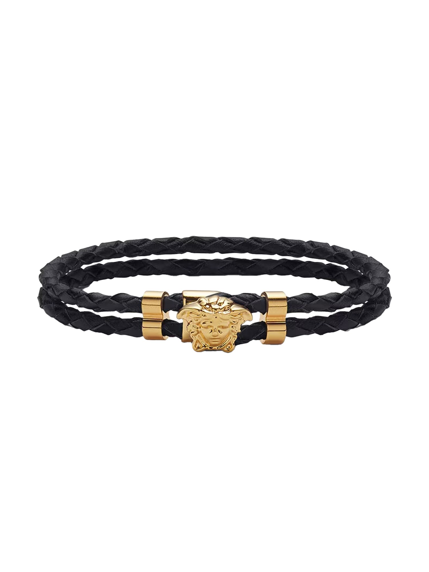 Versace versace "the jellyfish" leather bracelet