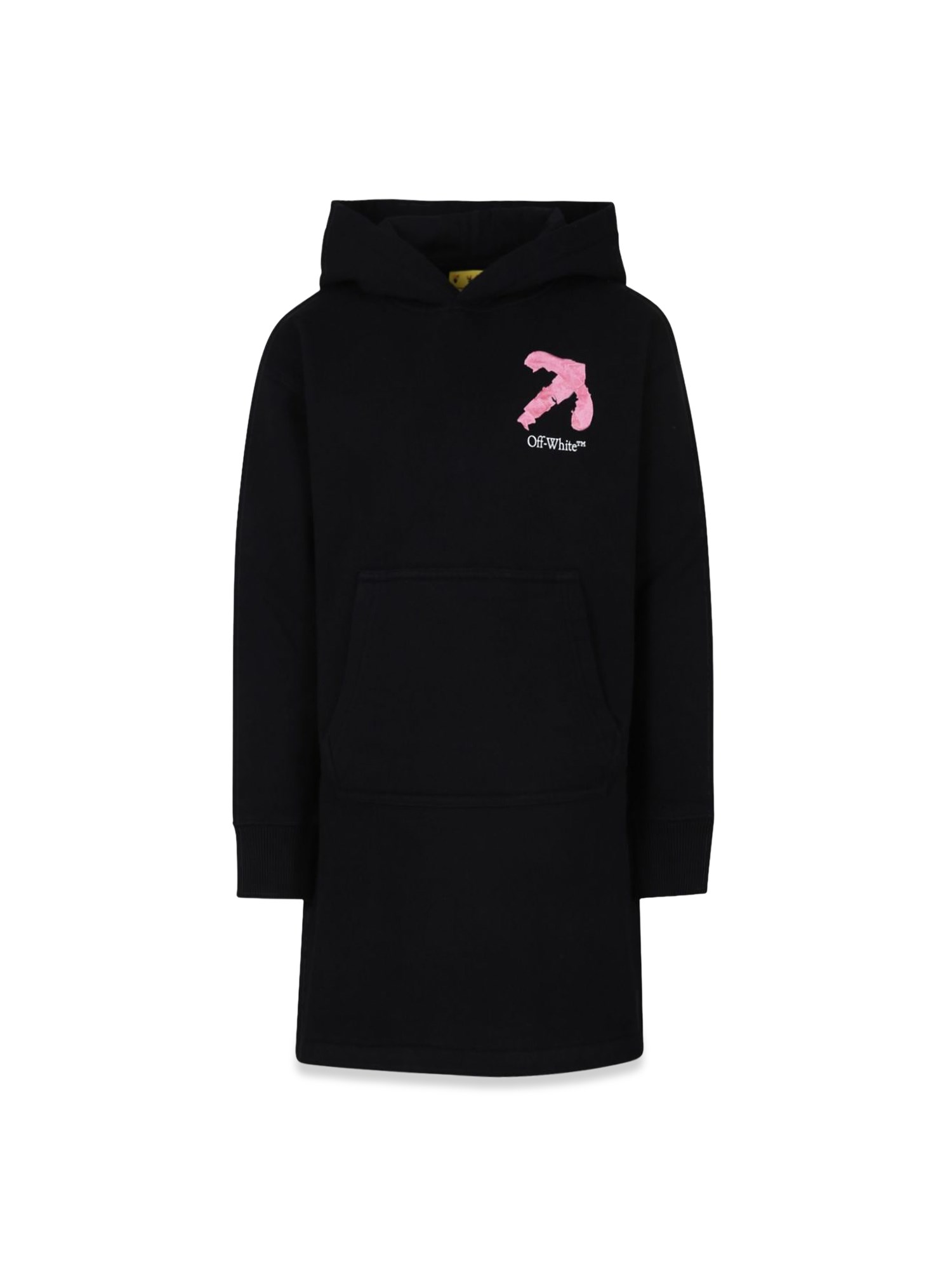 OFF-WHITE off-white arrow acrylic hoodie dress