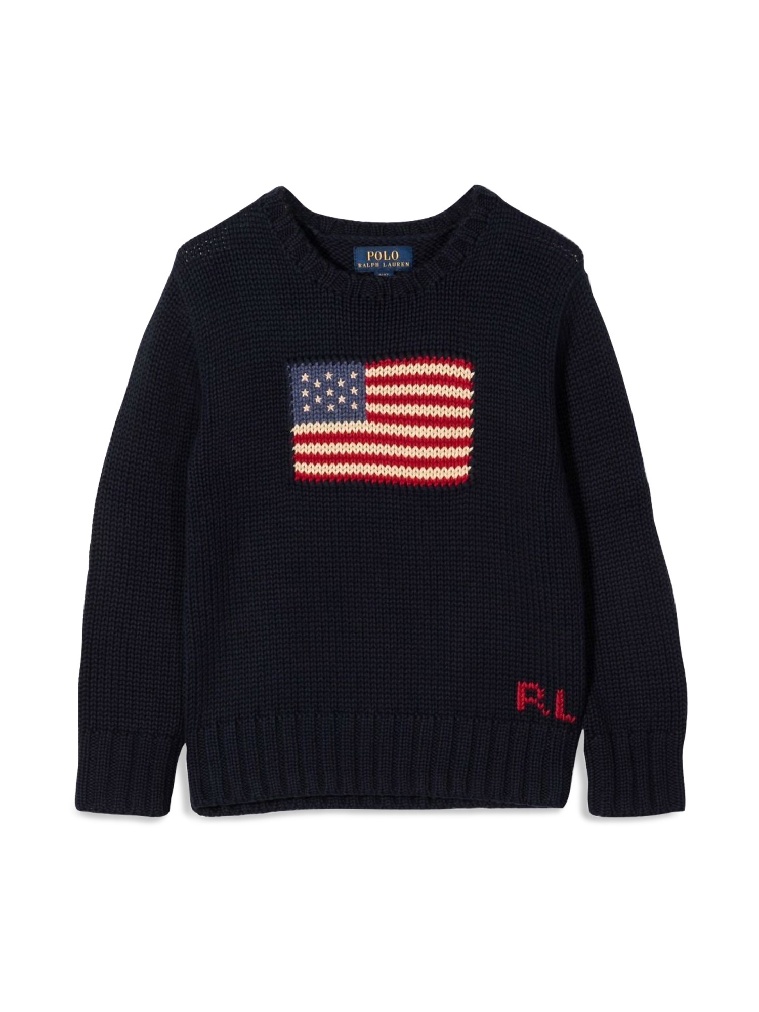 Polo Ralph Lauren polo ralph lauren 20/2 combed cotton-flag cn swtr-tops-sweater