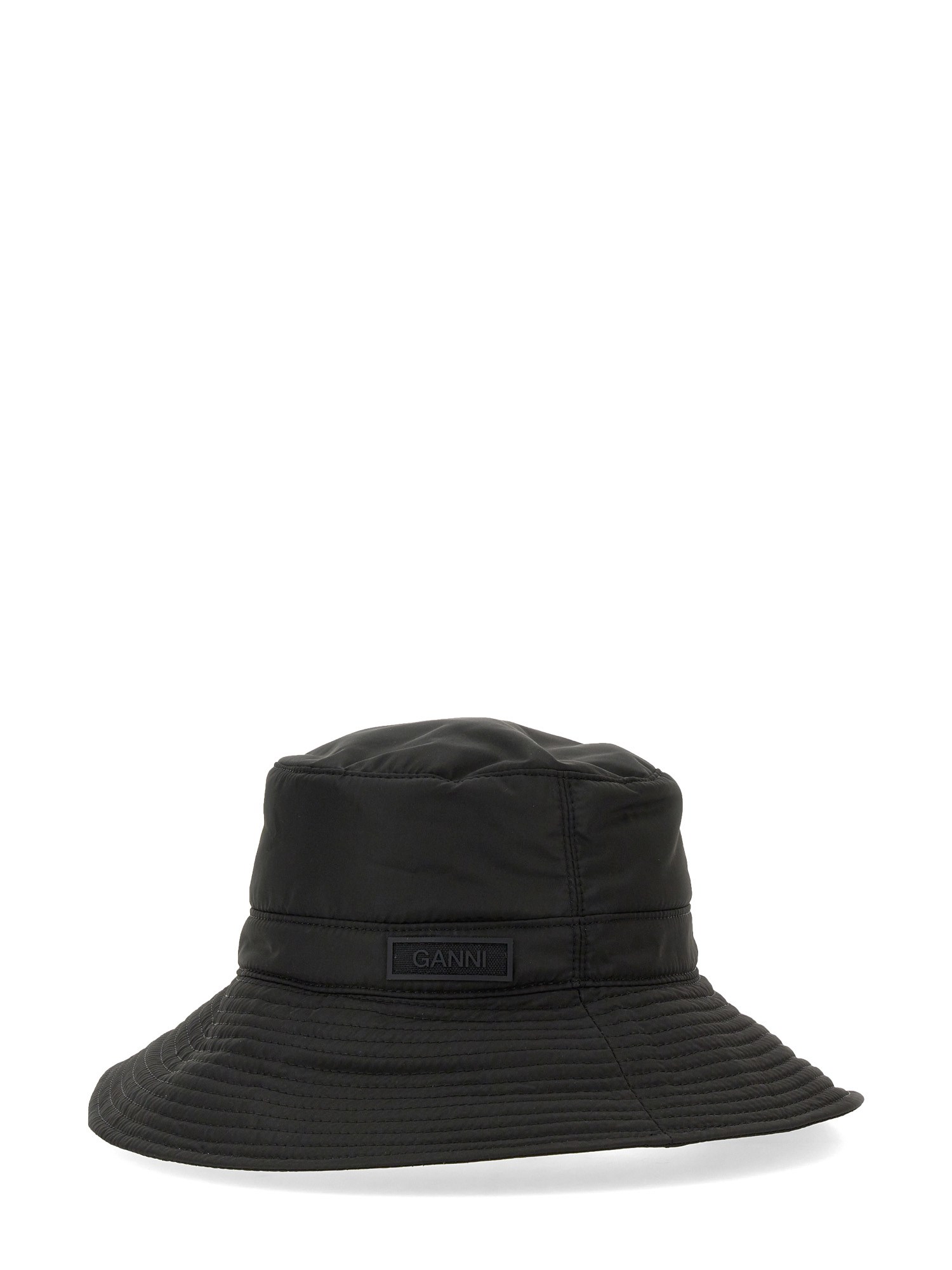 Ganni ganni bucket hat with logo