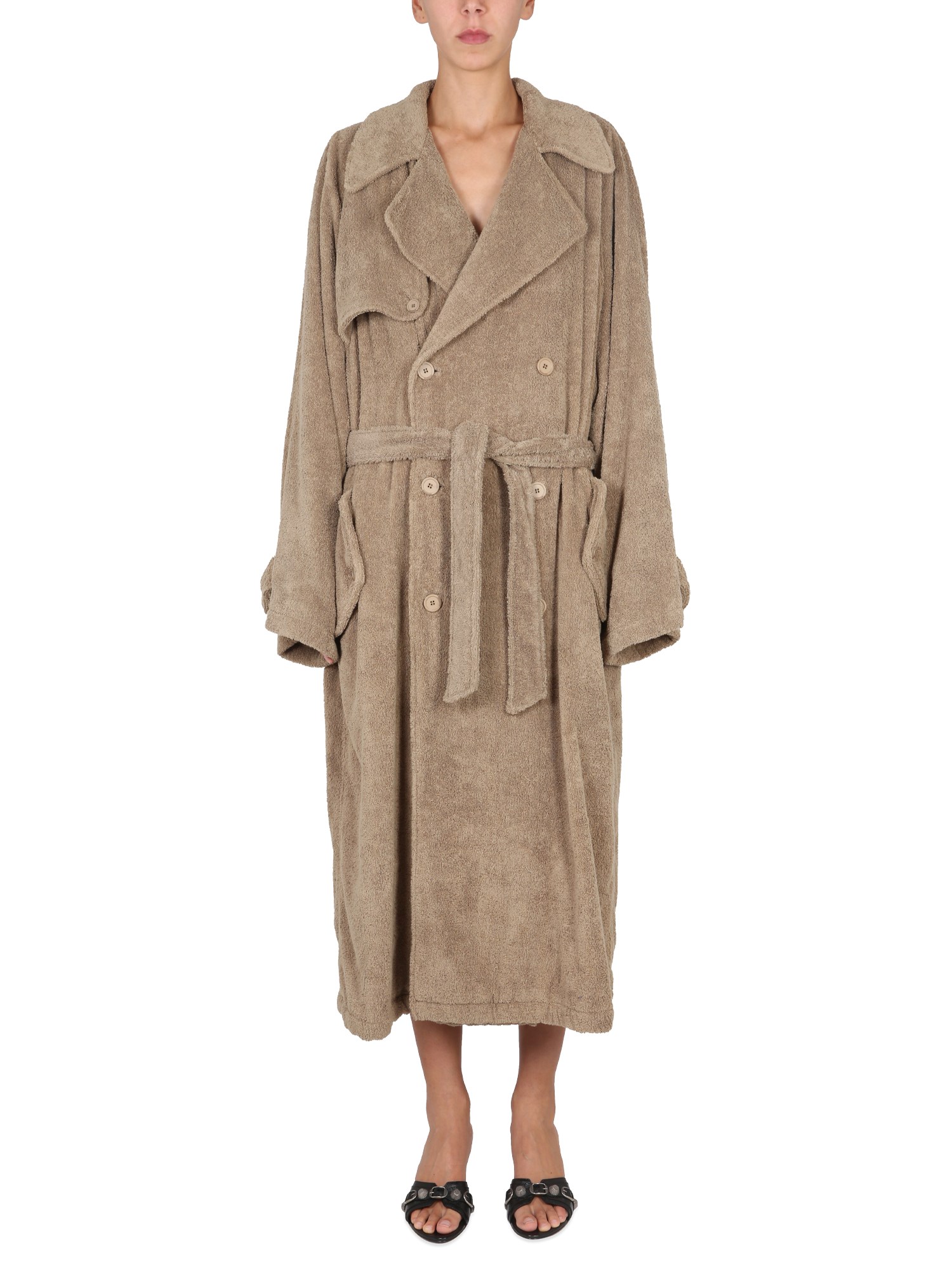 Balenciaga balenciaga towel trench coat