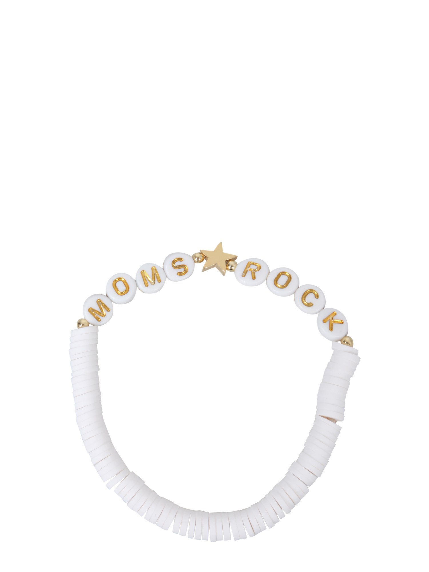 label k label k elastic bracelet with pearls