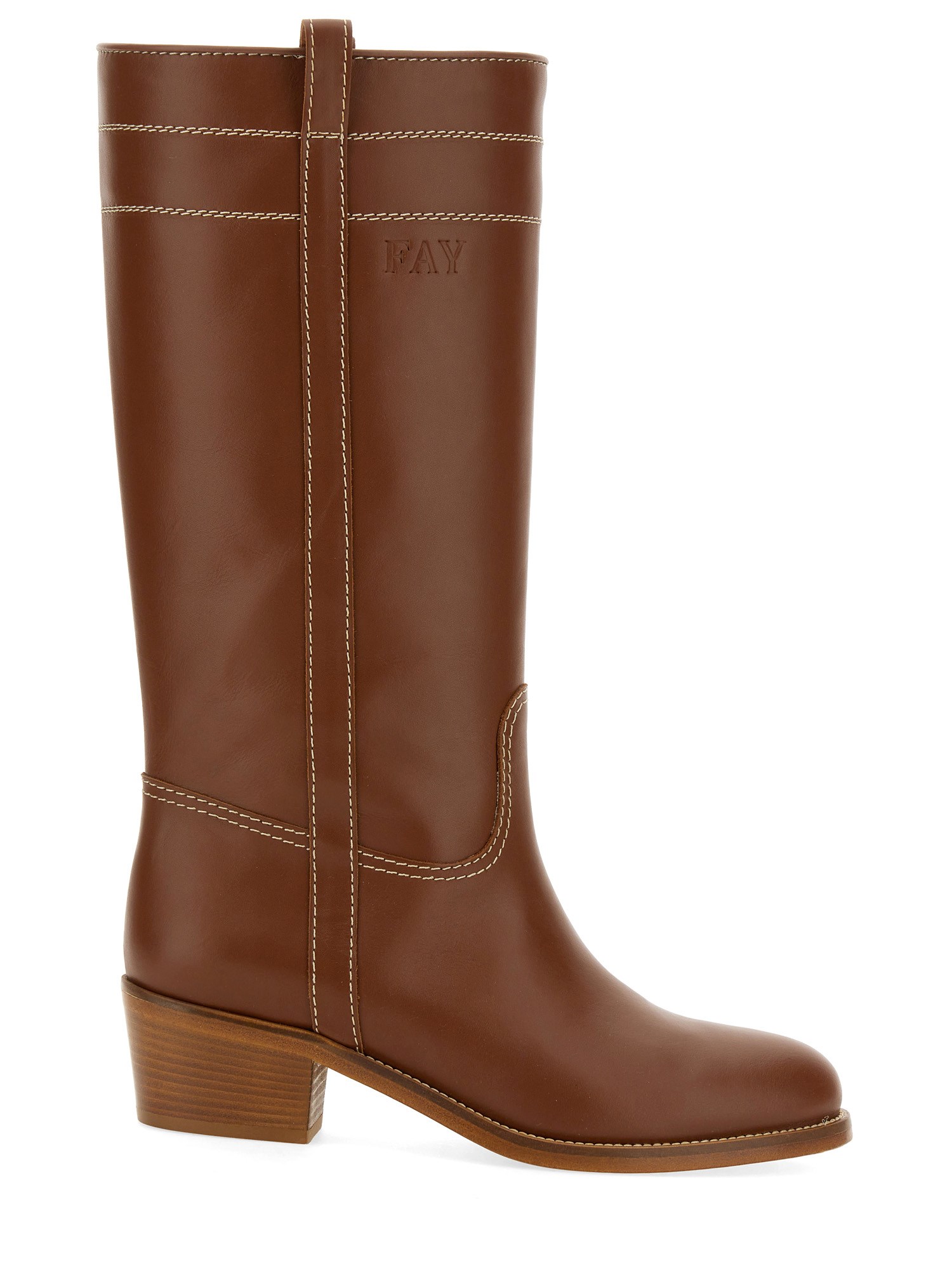 Fay fay leather boot