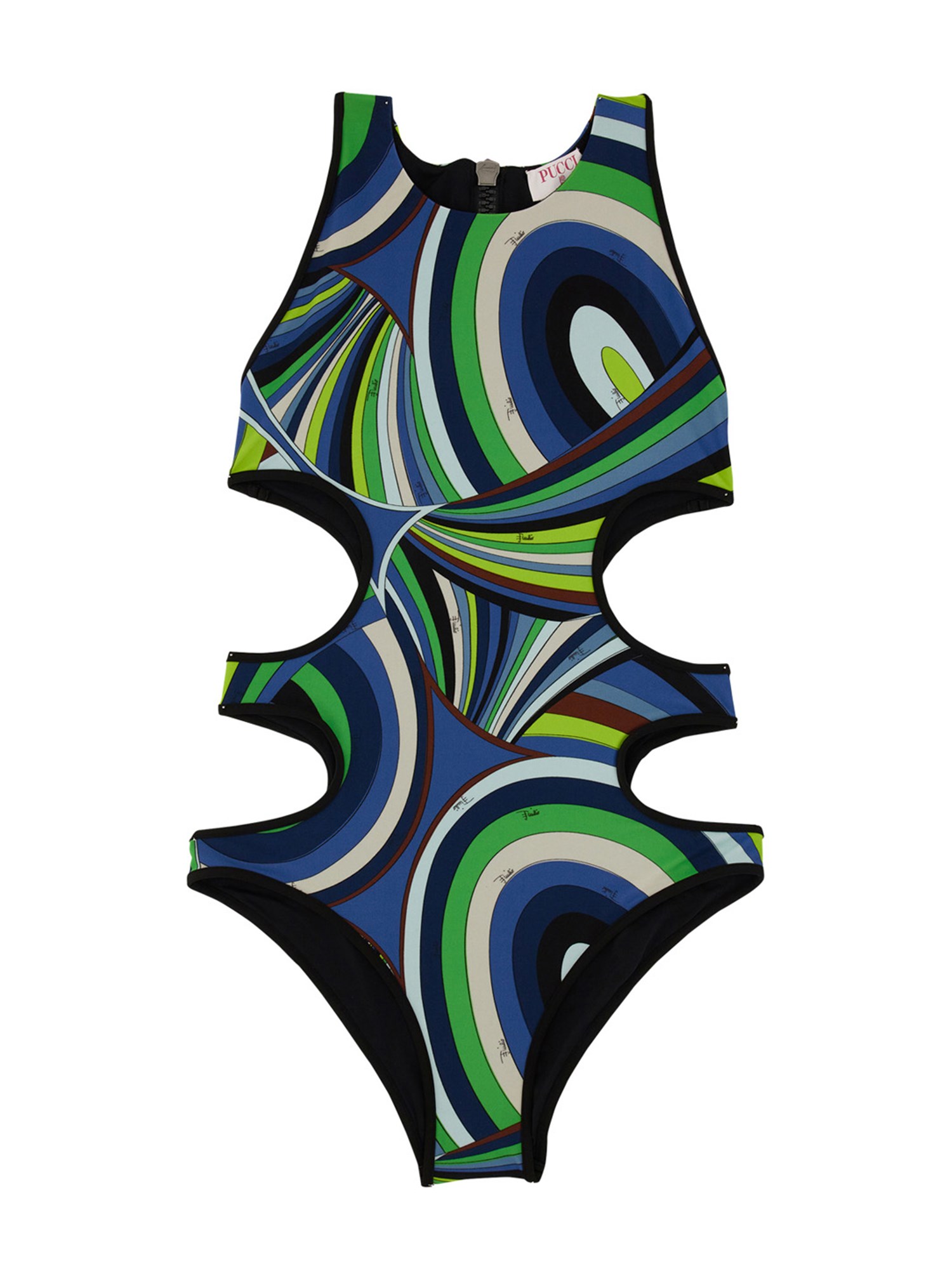 pucci pucci one piece swimsuit with logo