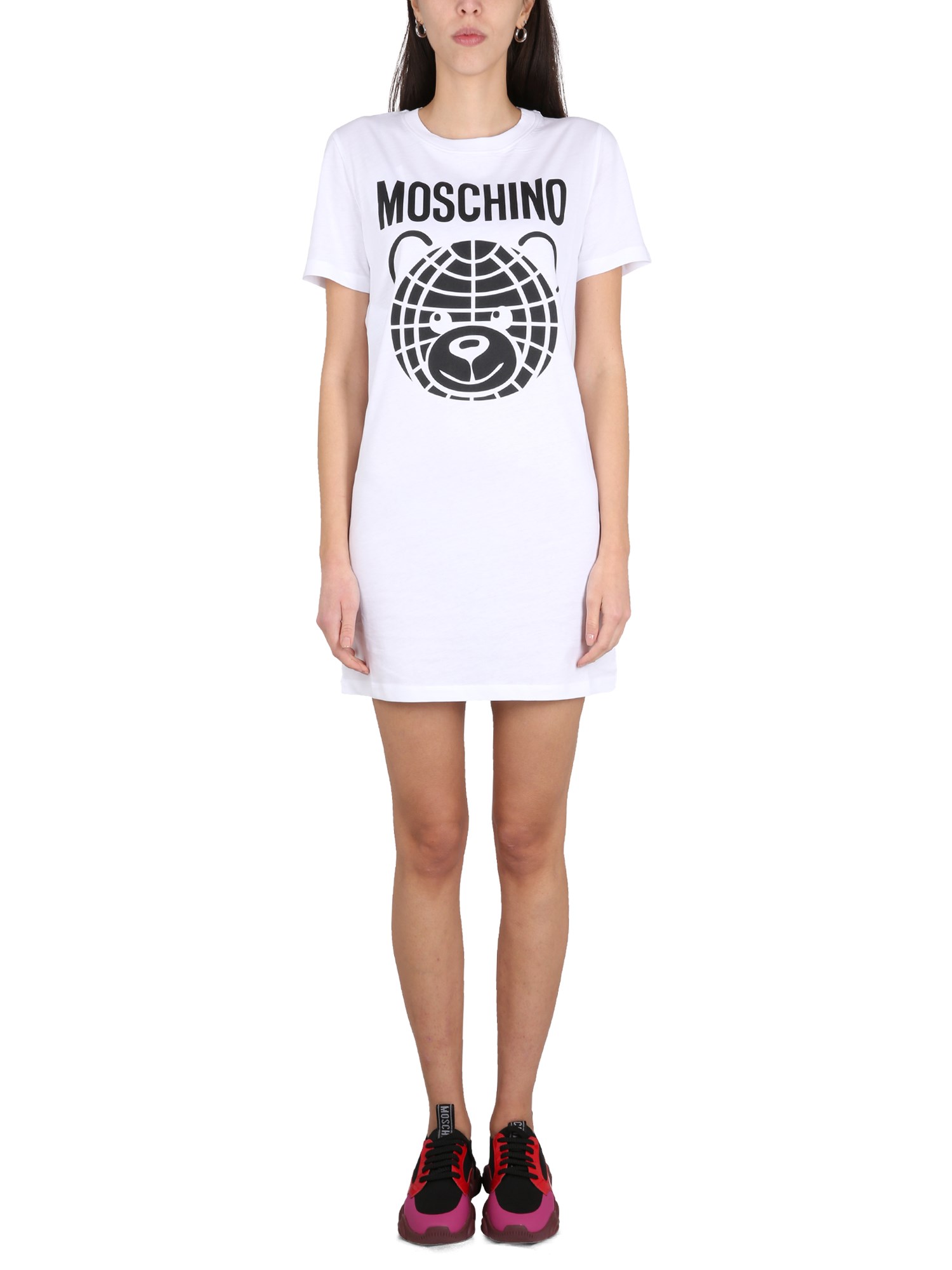 Moschino moschino logo print dress