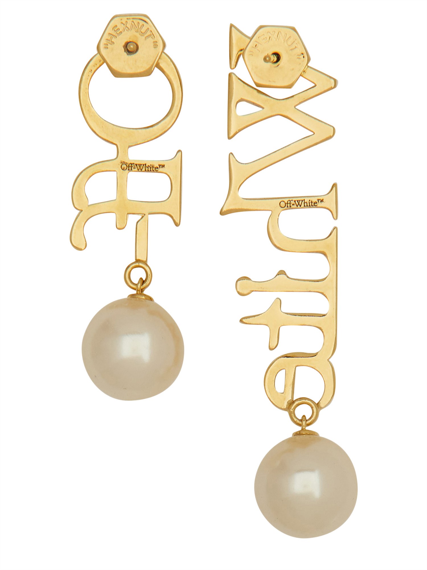 OFF-WHITE off-white logo earrings