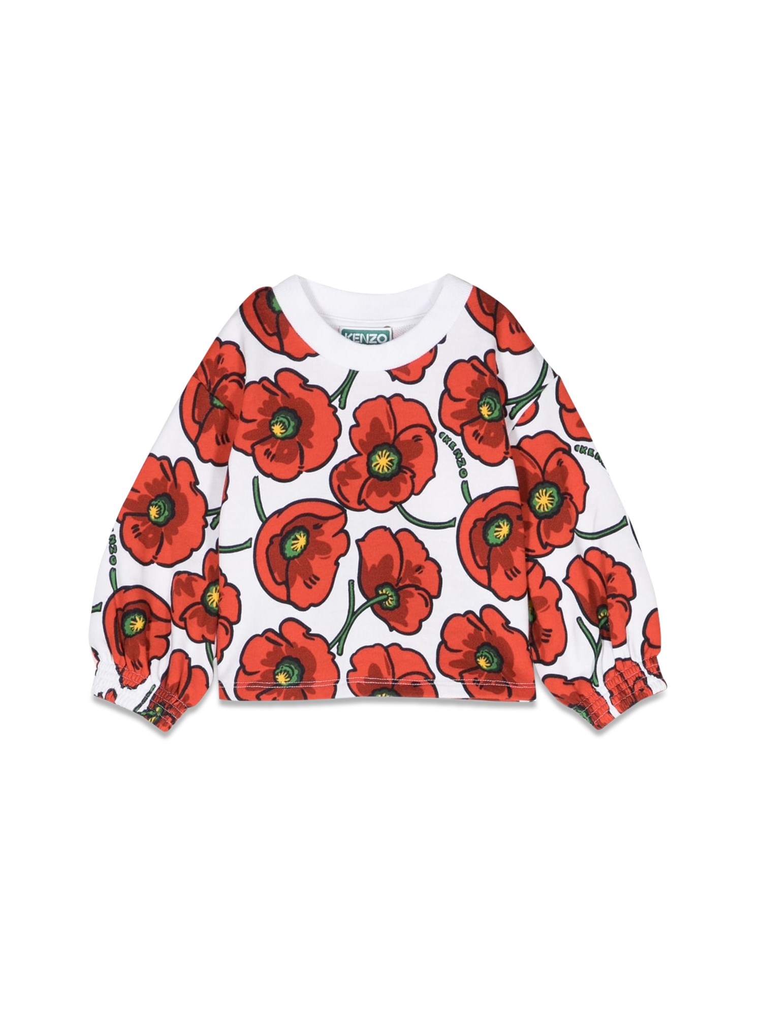 Kenzo kenzo poppy flowers crewneck sweatshirt