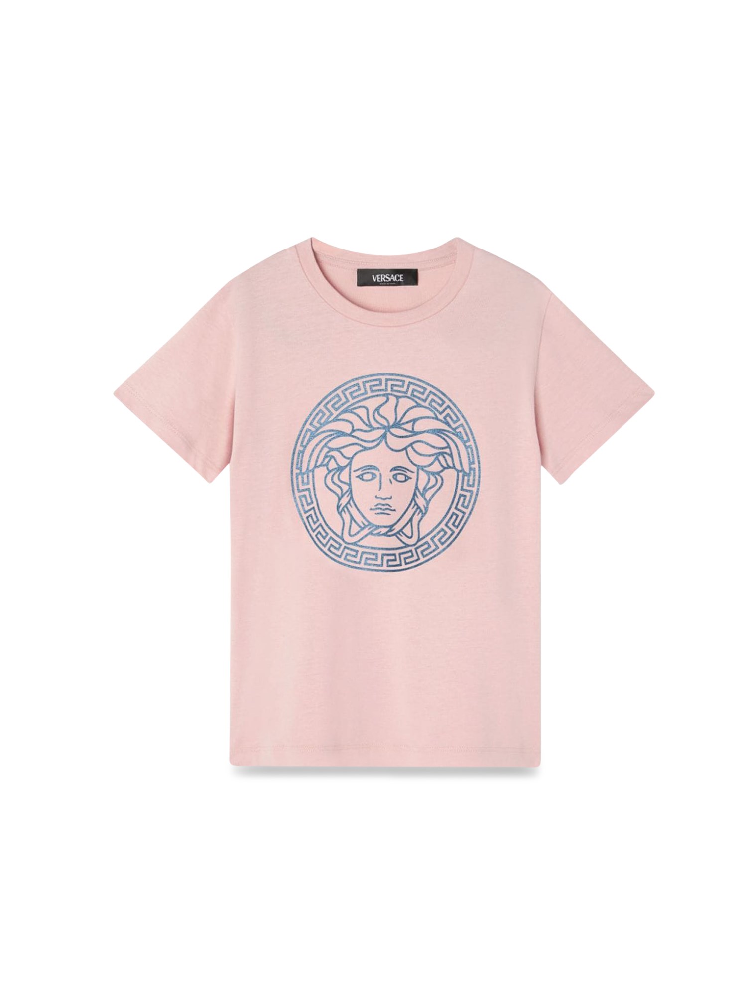 Versace versace jersey t-shirt + lamimate medusa greca print