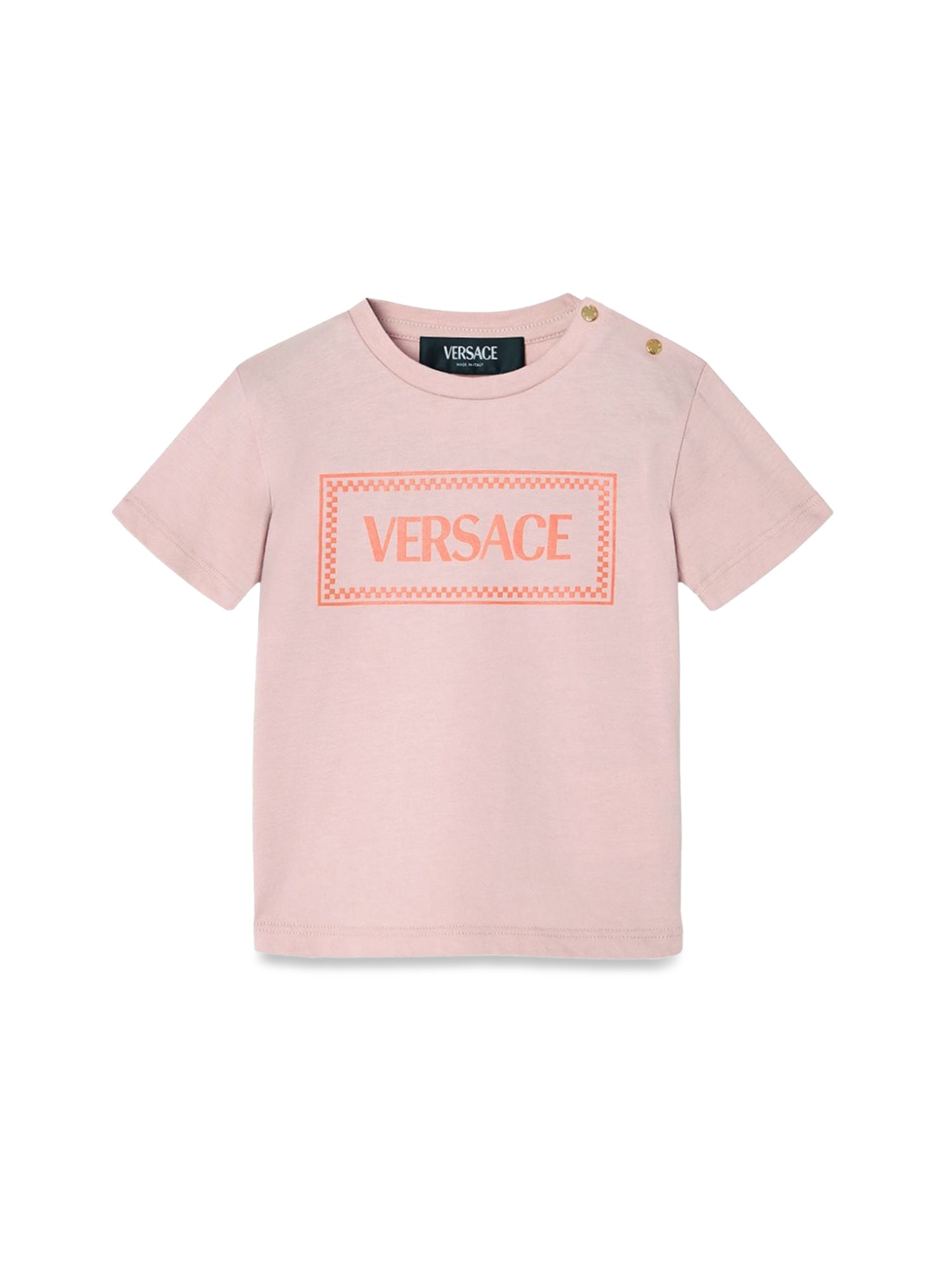 Versace versace jersey t-shirt + brick logo print