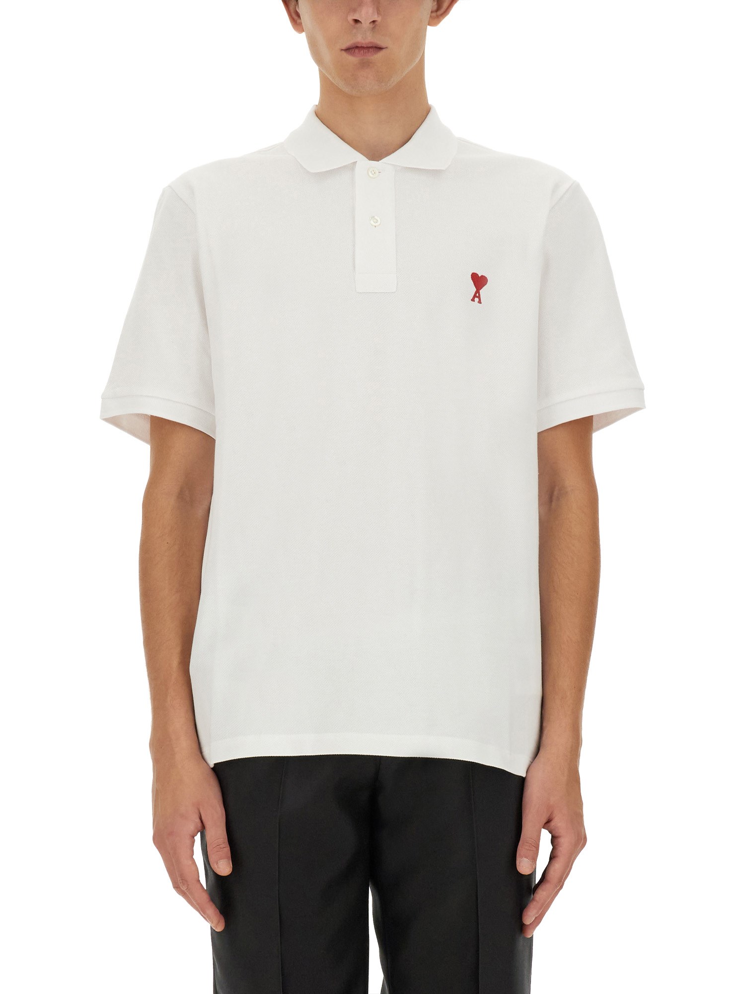 Ami Paris ami paris polo with logo