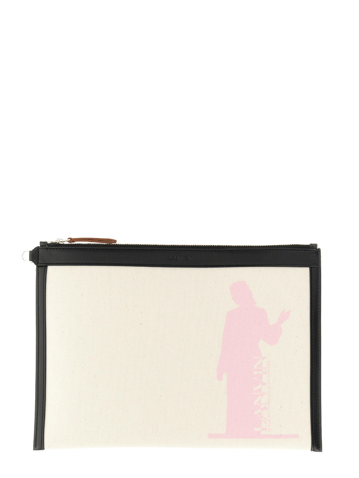 Lanvin lanvin clutch with logo