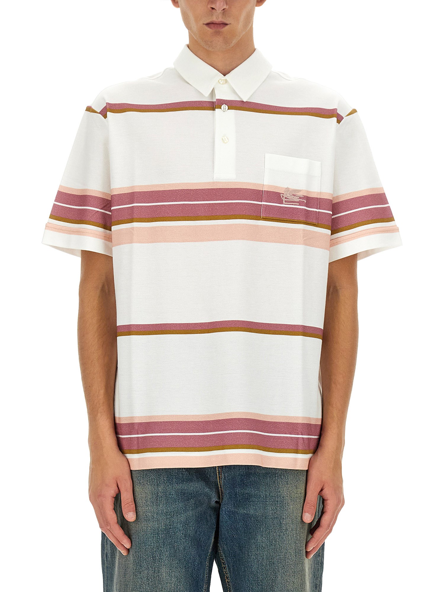 Etro etro polo shirt with pegasus embroidery