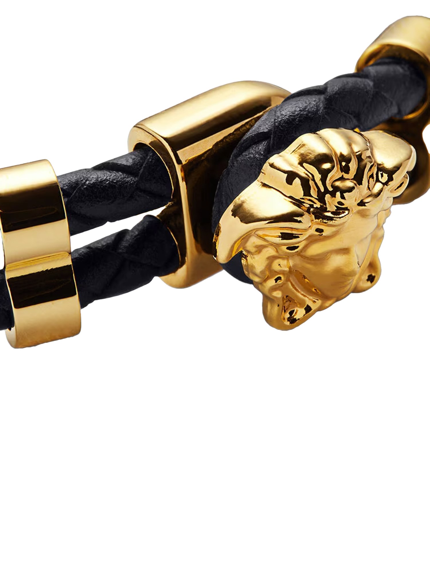 Versace versace "the jellyfish" leather bracelet