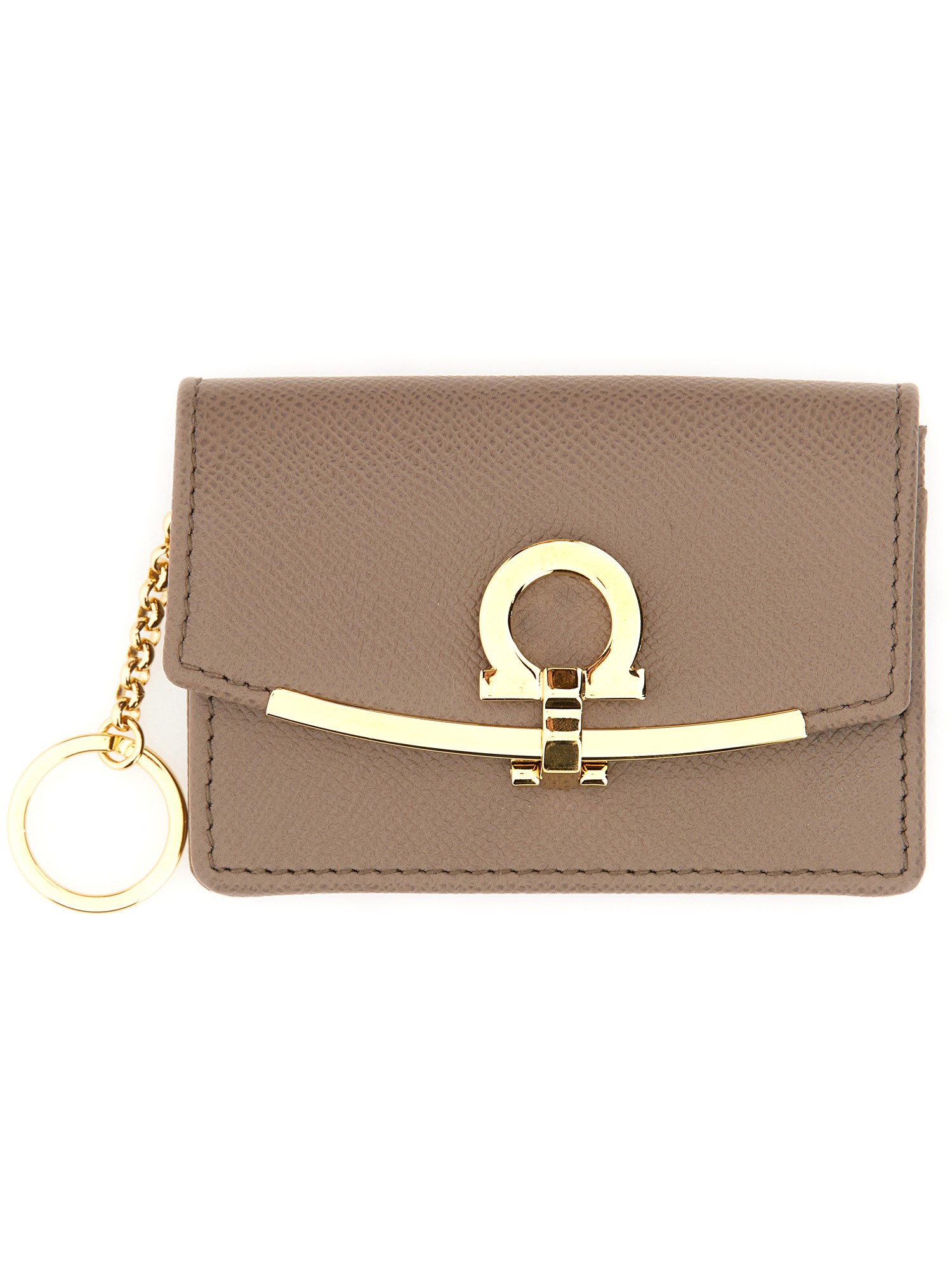 Ferragamo ferragamo gancini business card holder