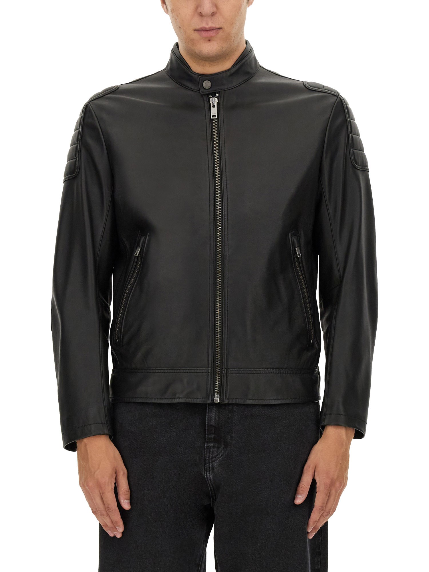 BOSS boss leather jacket