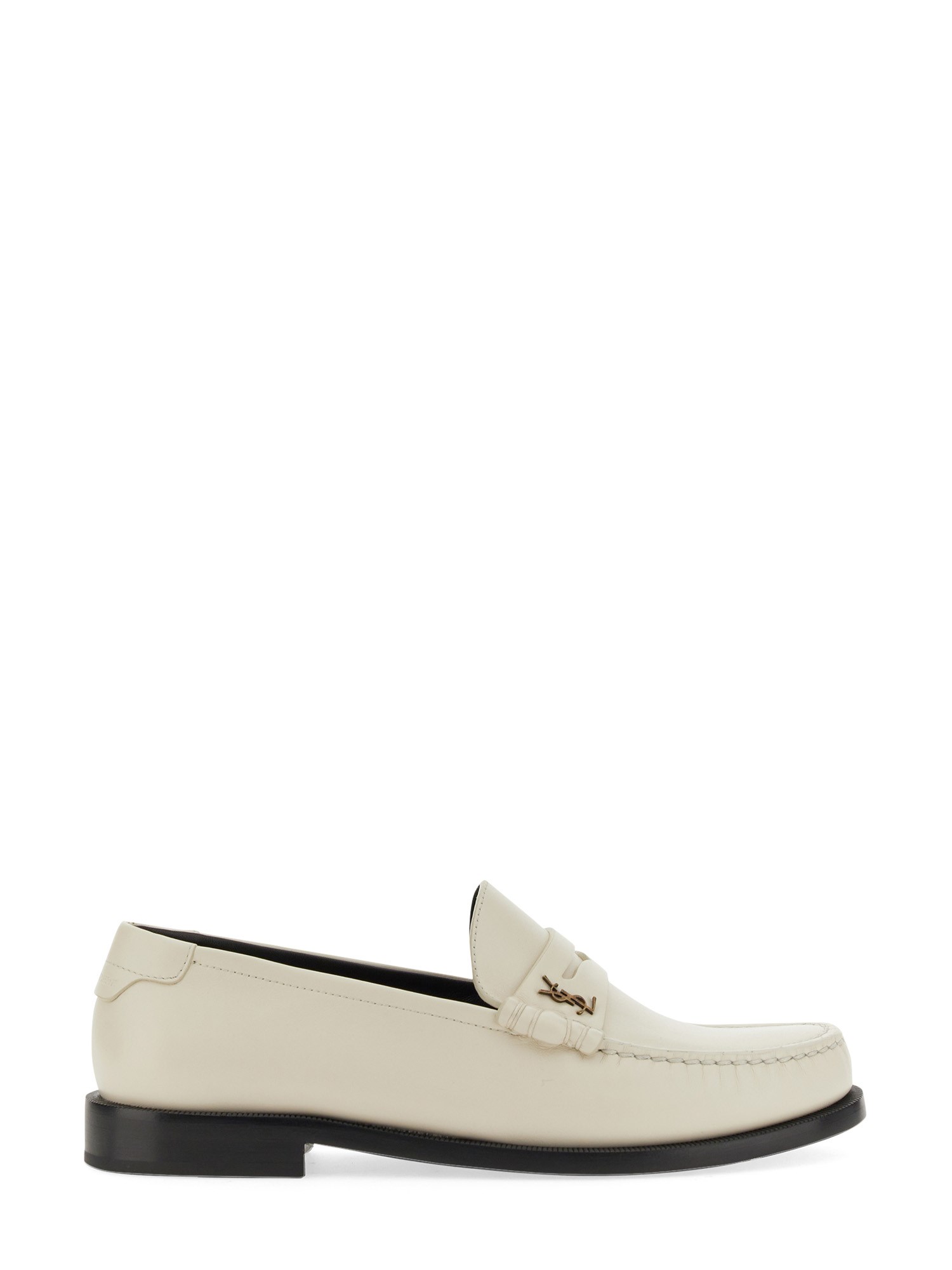 Saint Laurent saint laurent monogrammed leather loafer