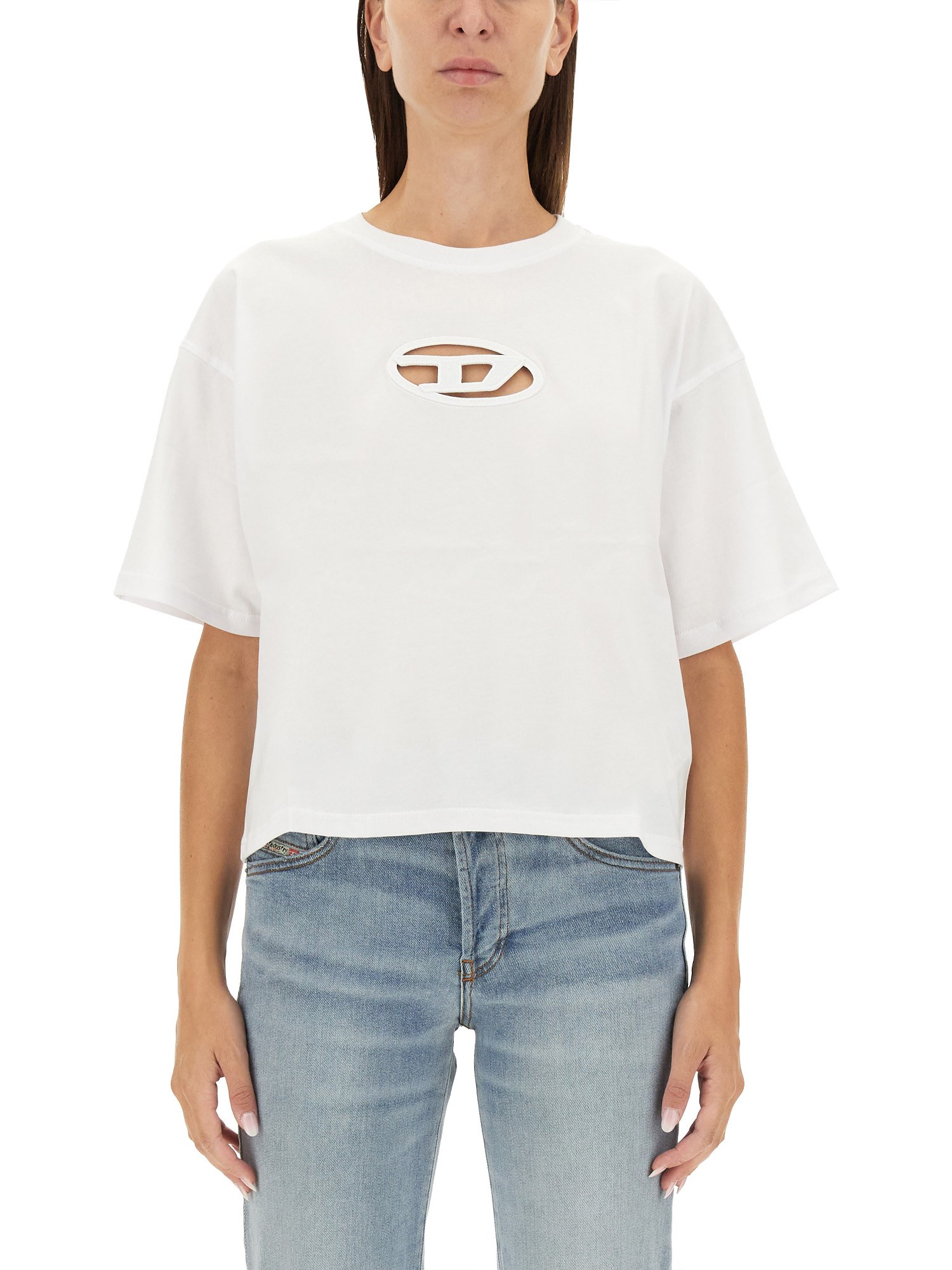 Diesel diesel "t-buxt-crop-od" t-shirt