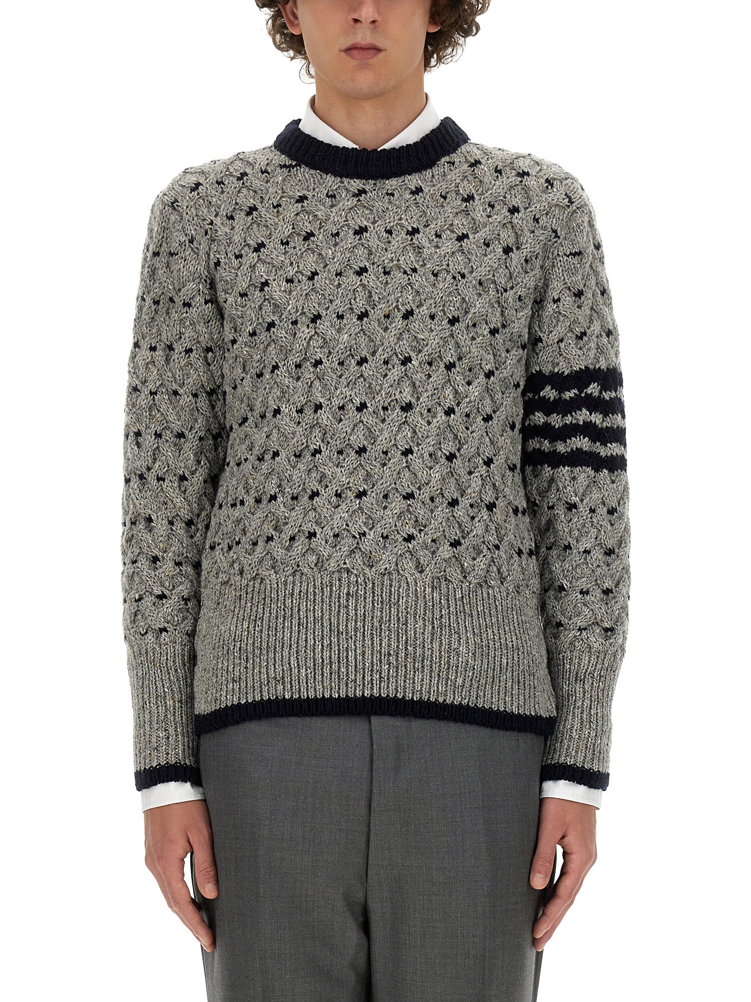 Thom Browne thom browne wool and mohair sweater