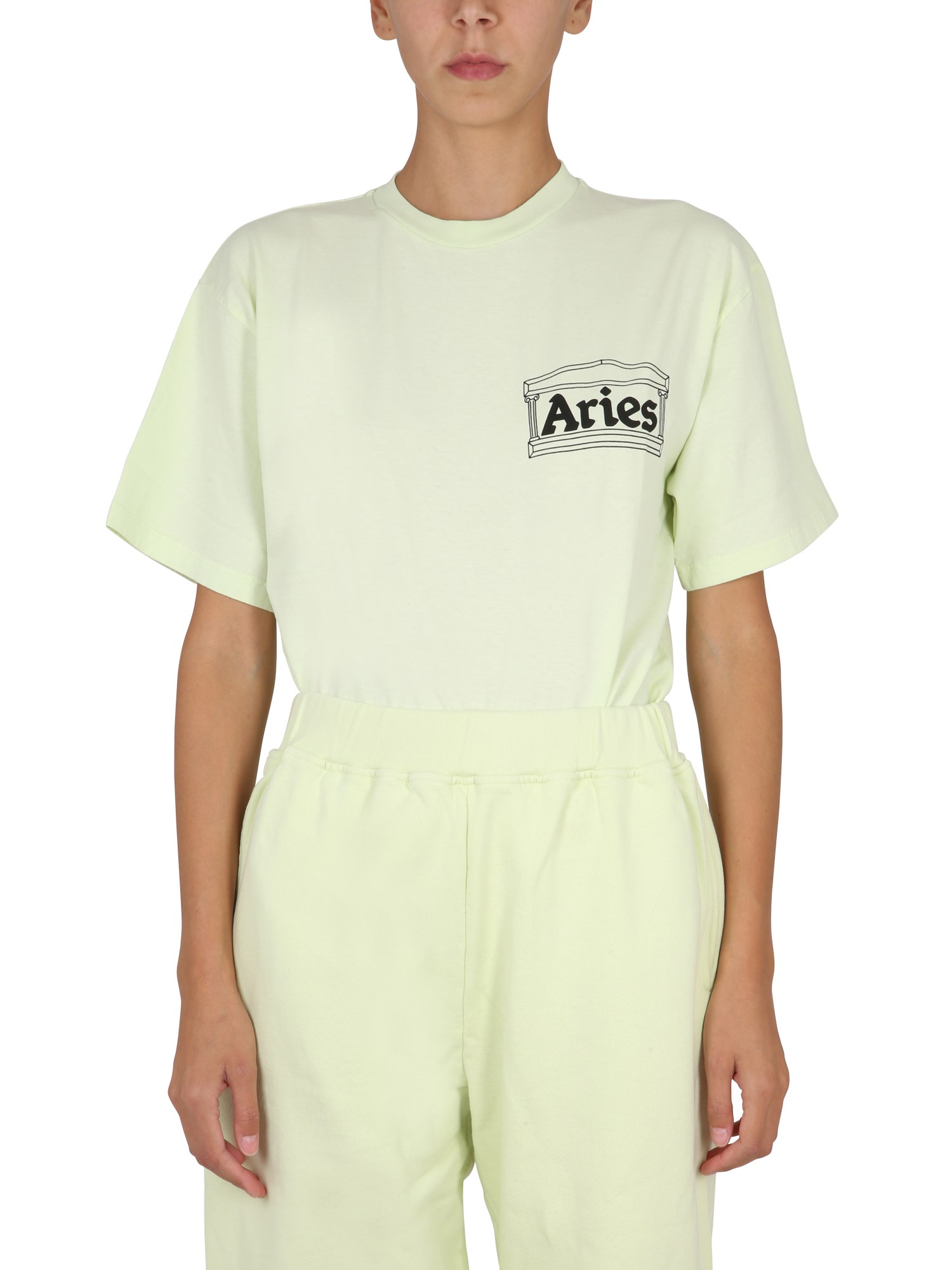 Aries aries logo print t-shirt