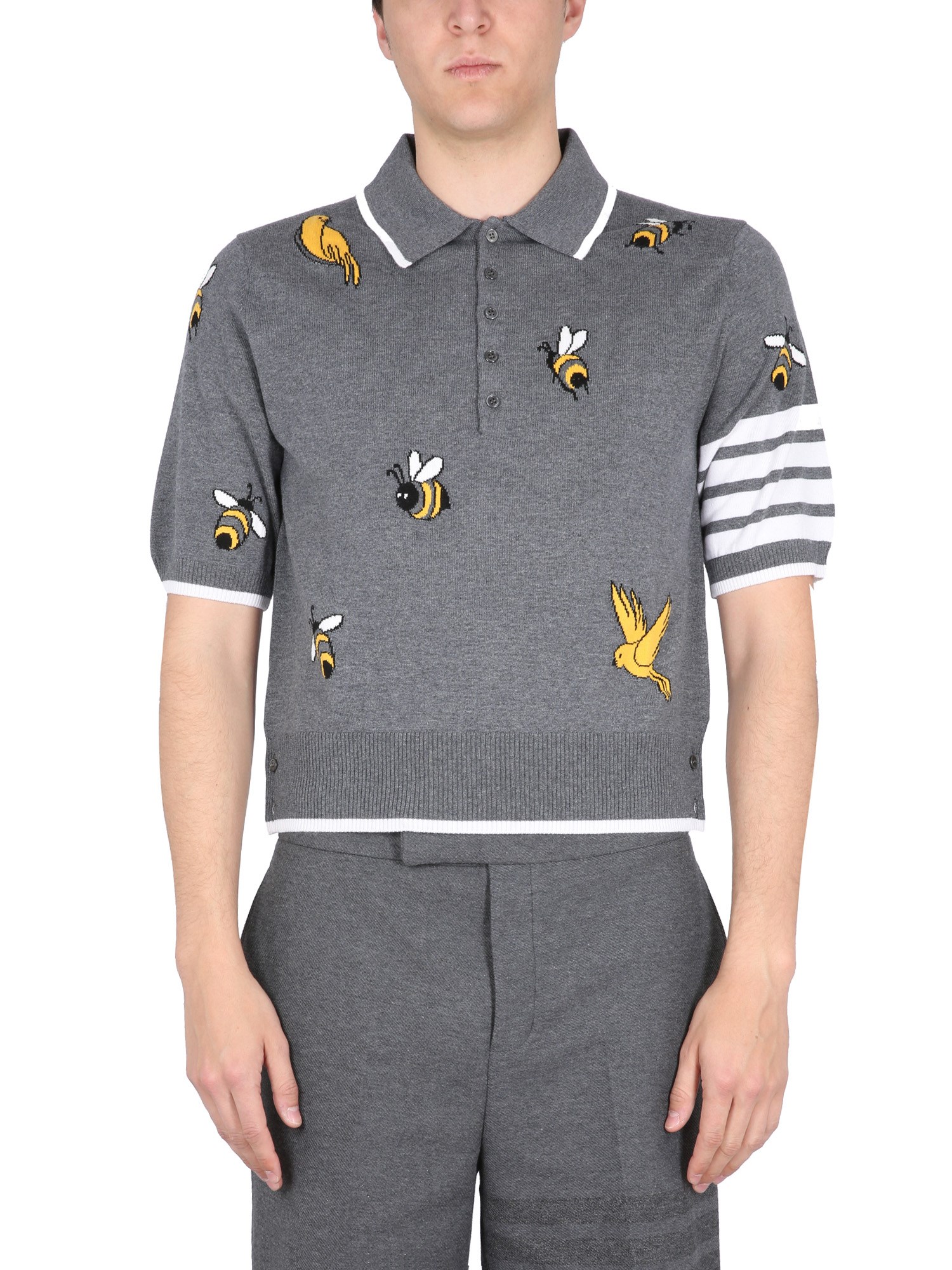 Thom Browne thom browne polo birds & bees